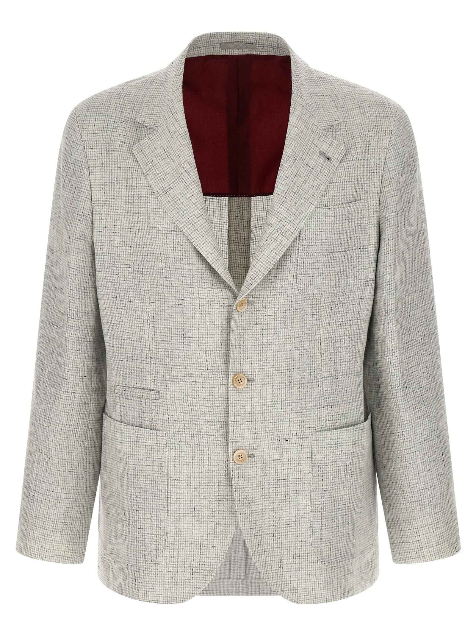 Brunello Cucinelli White Linen Blazer