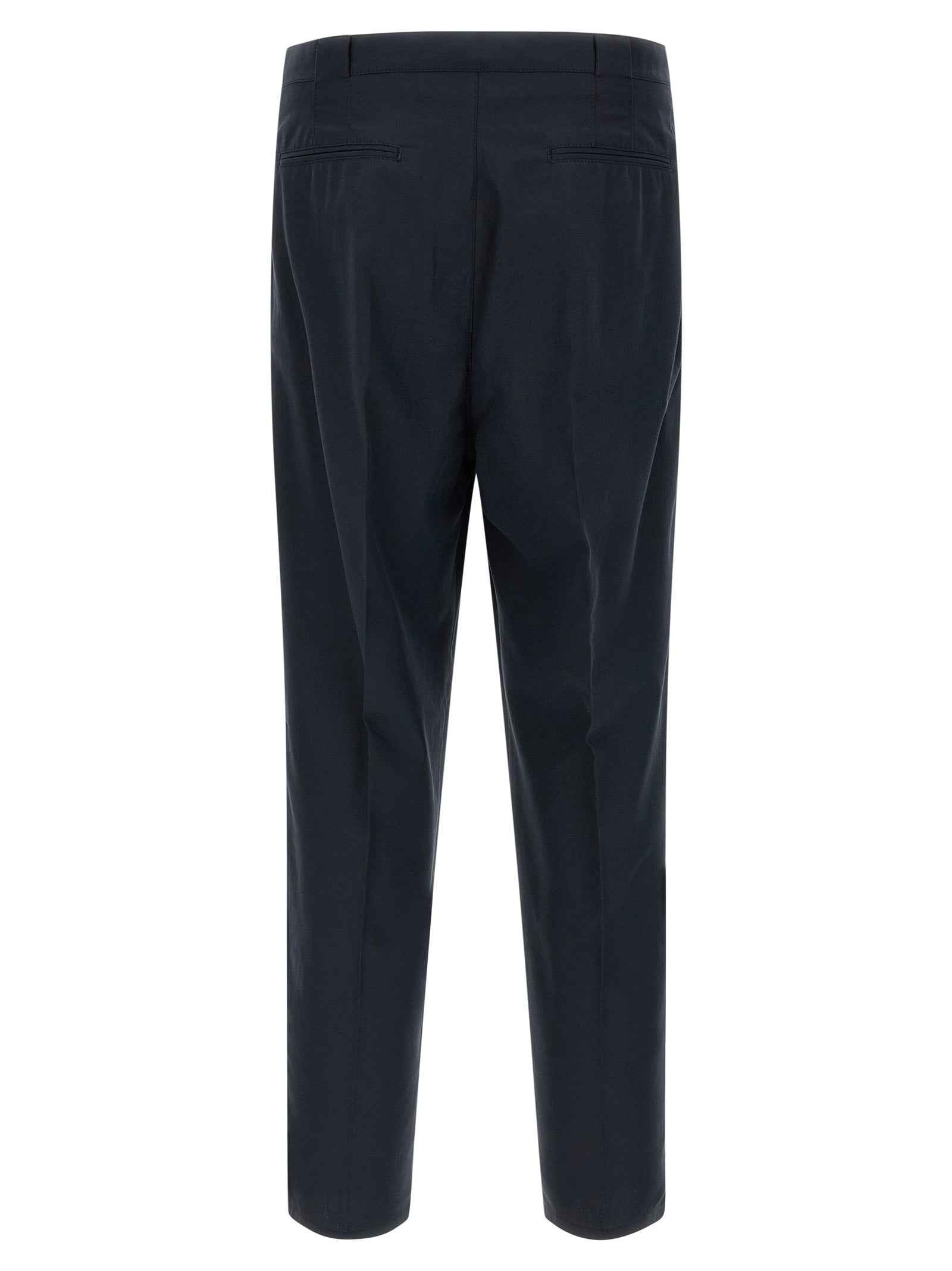 Brunello Cucinelli Blue Cotton Chino Pants
