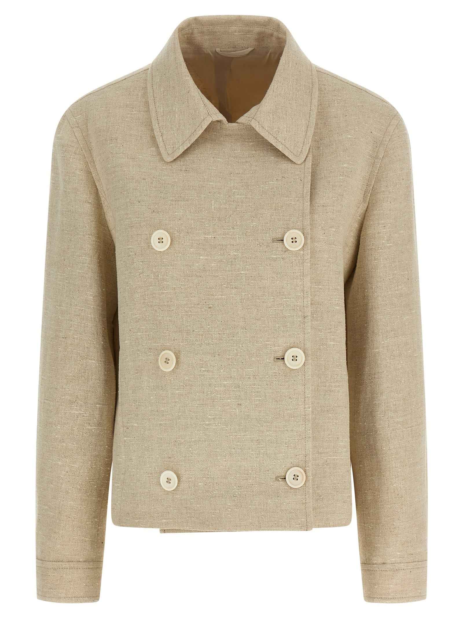 Brunello Cucinelli Beige Linen Jacket
