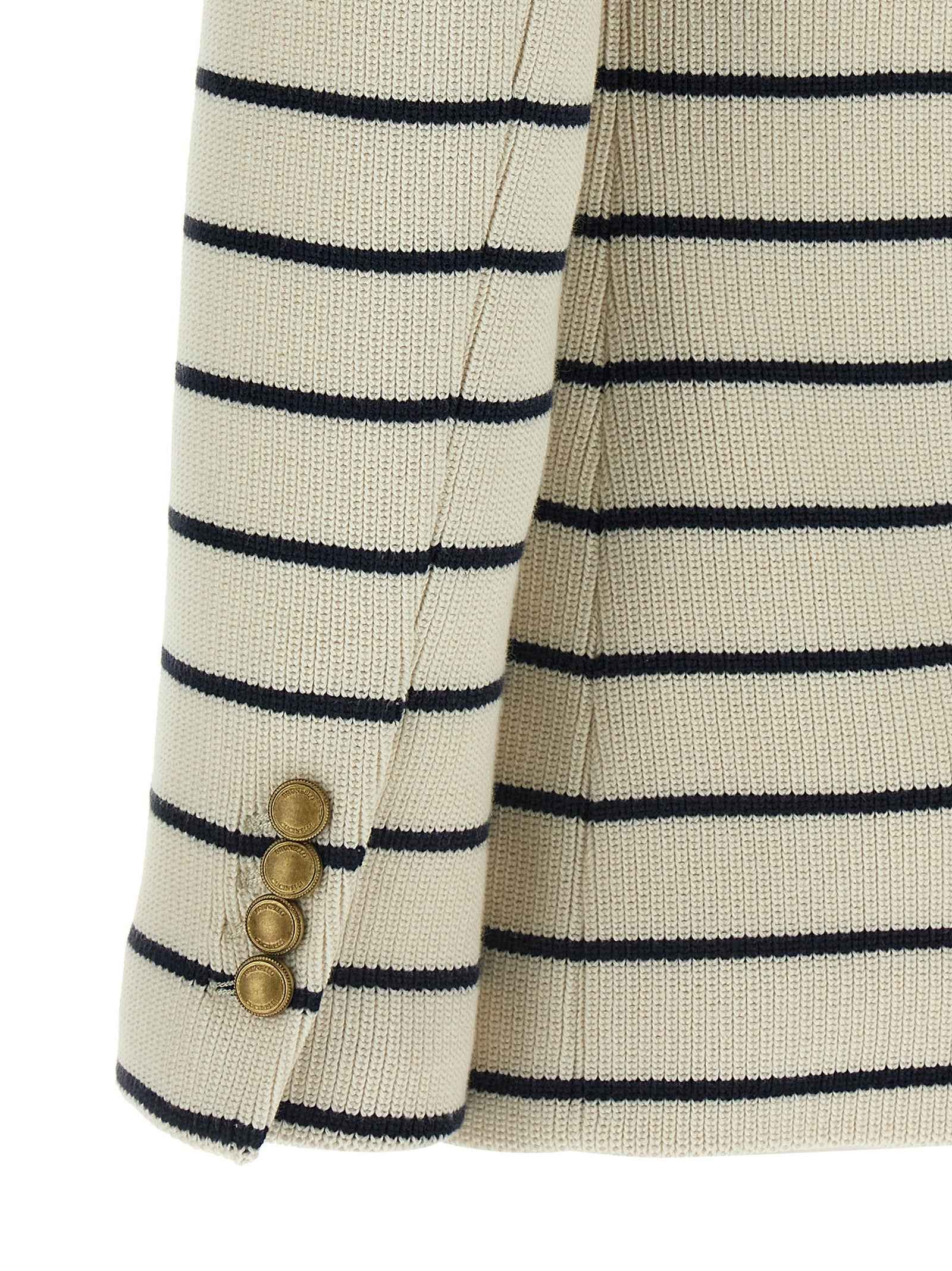 Brunello Cucinelli Multicolor Cotton Blazer