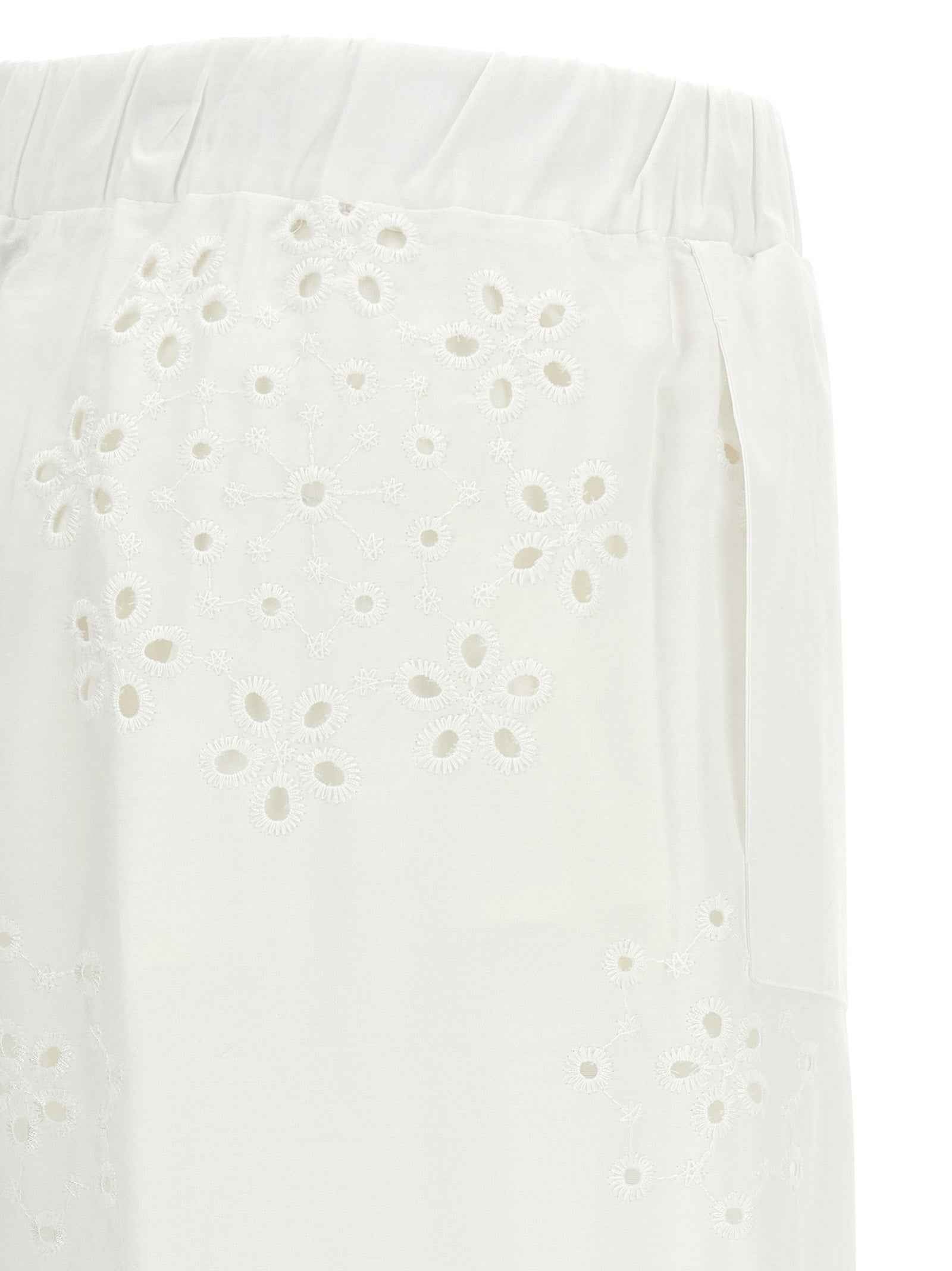 Herno White Cotton Casual Pants