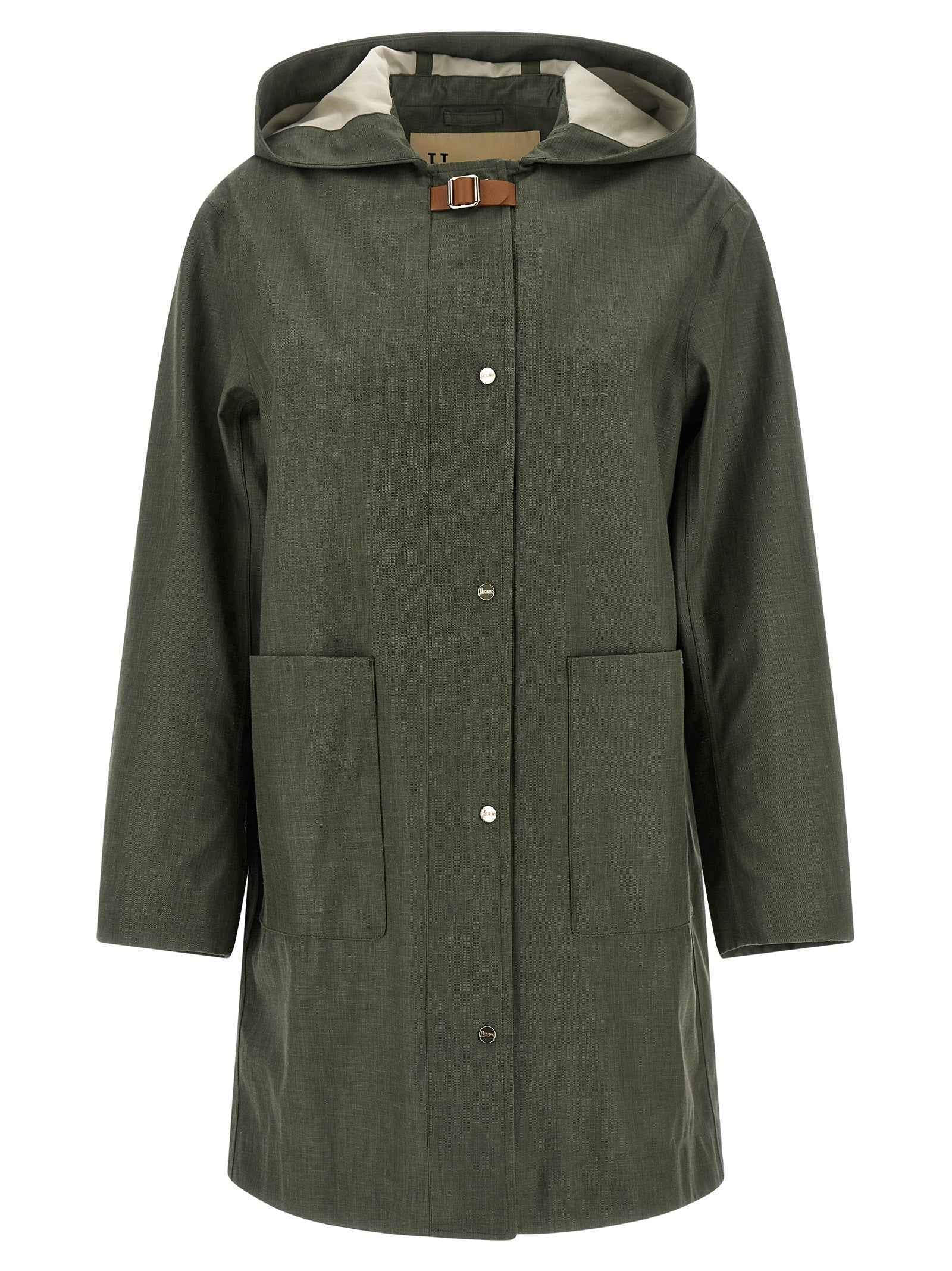 Herno Bicolor Linen Coat