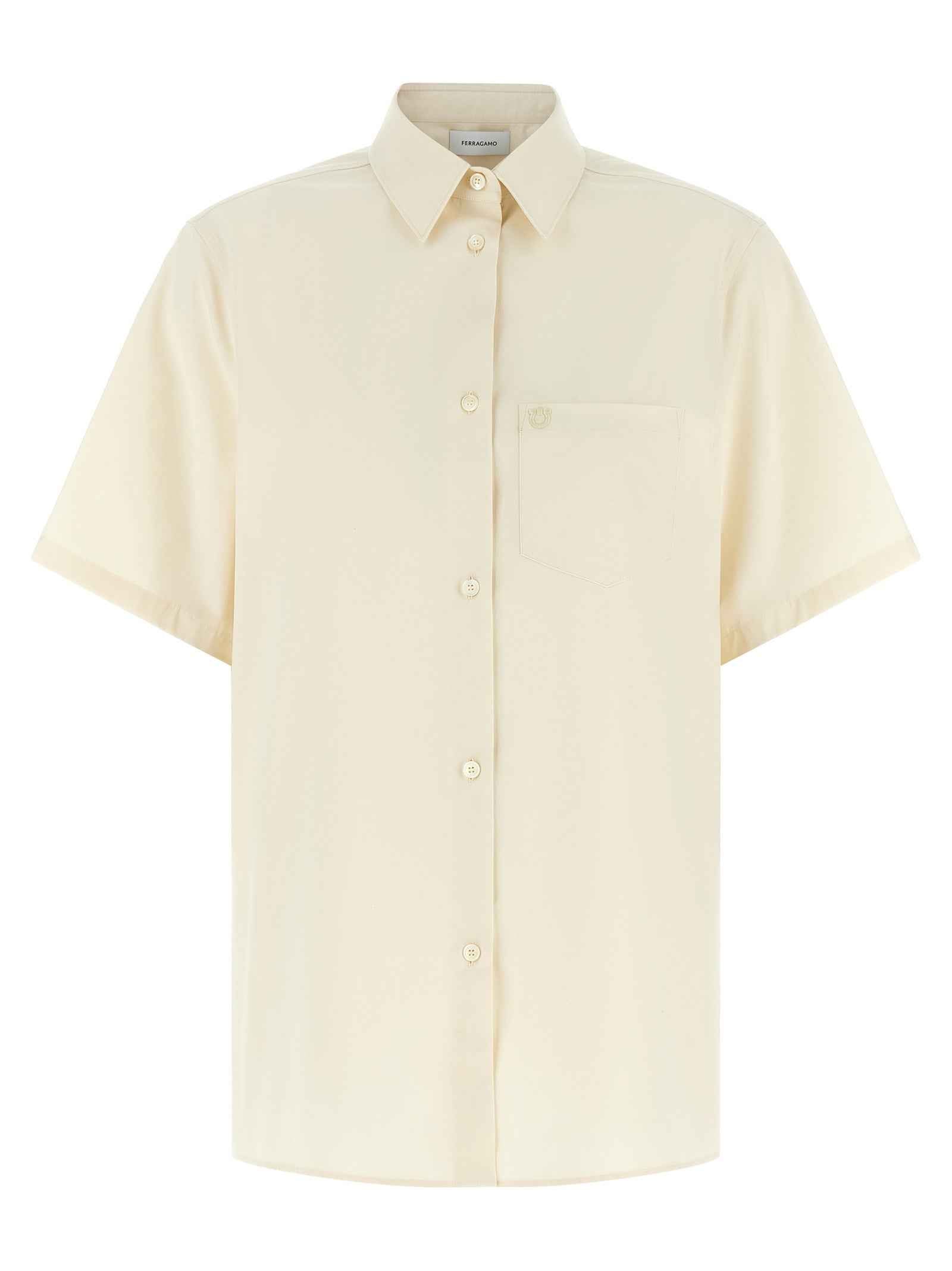 Ferragamo Beige Cotton Blouse
