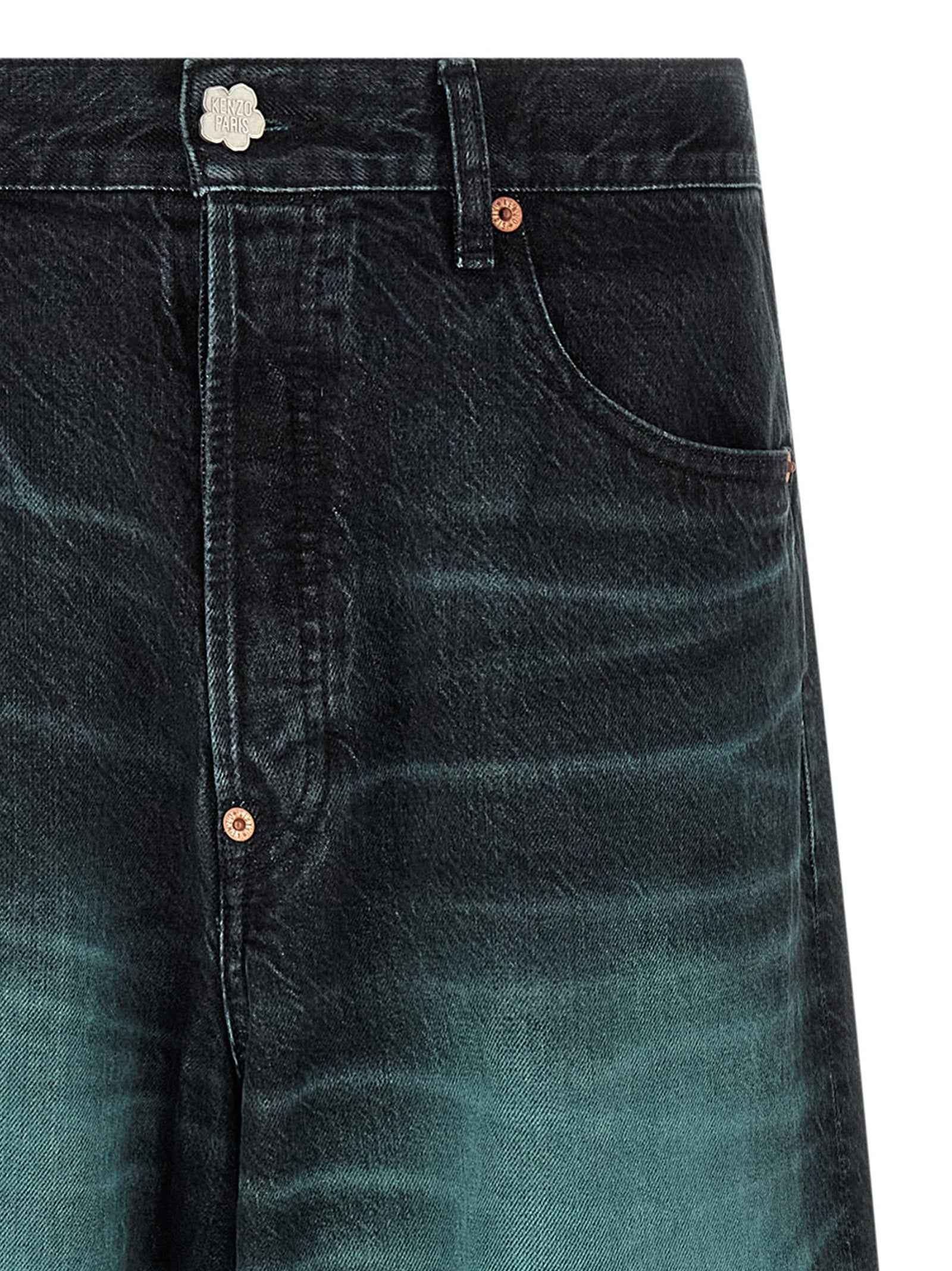 Kenzo Blue Cotton Jeans Denim