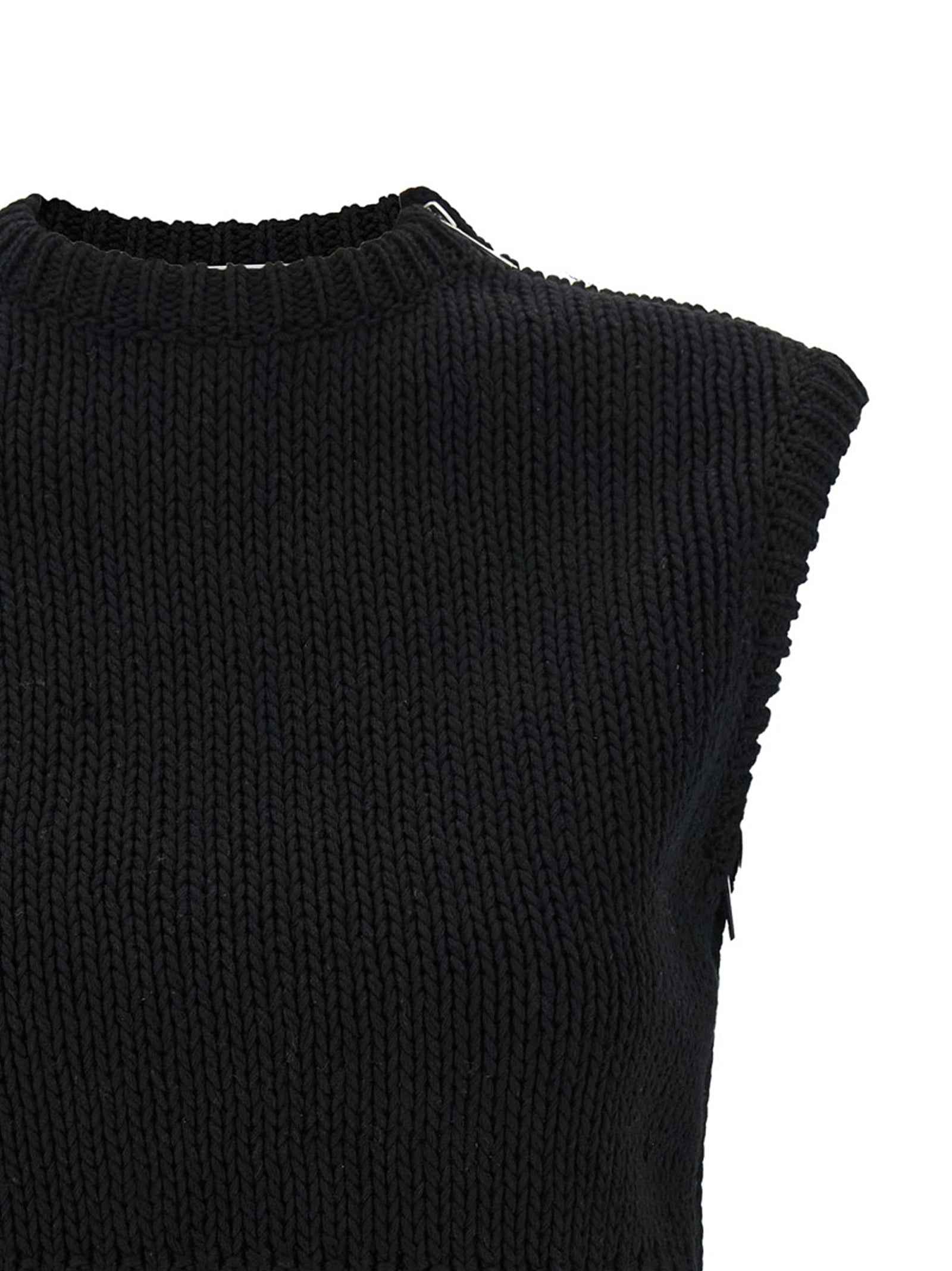 Max Mara Black Cotton Cardigan