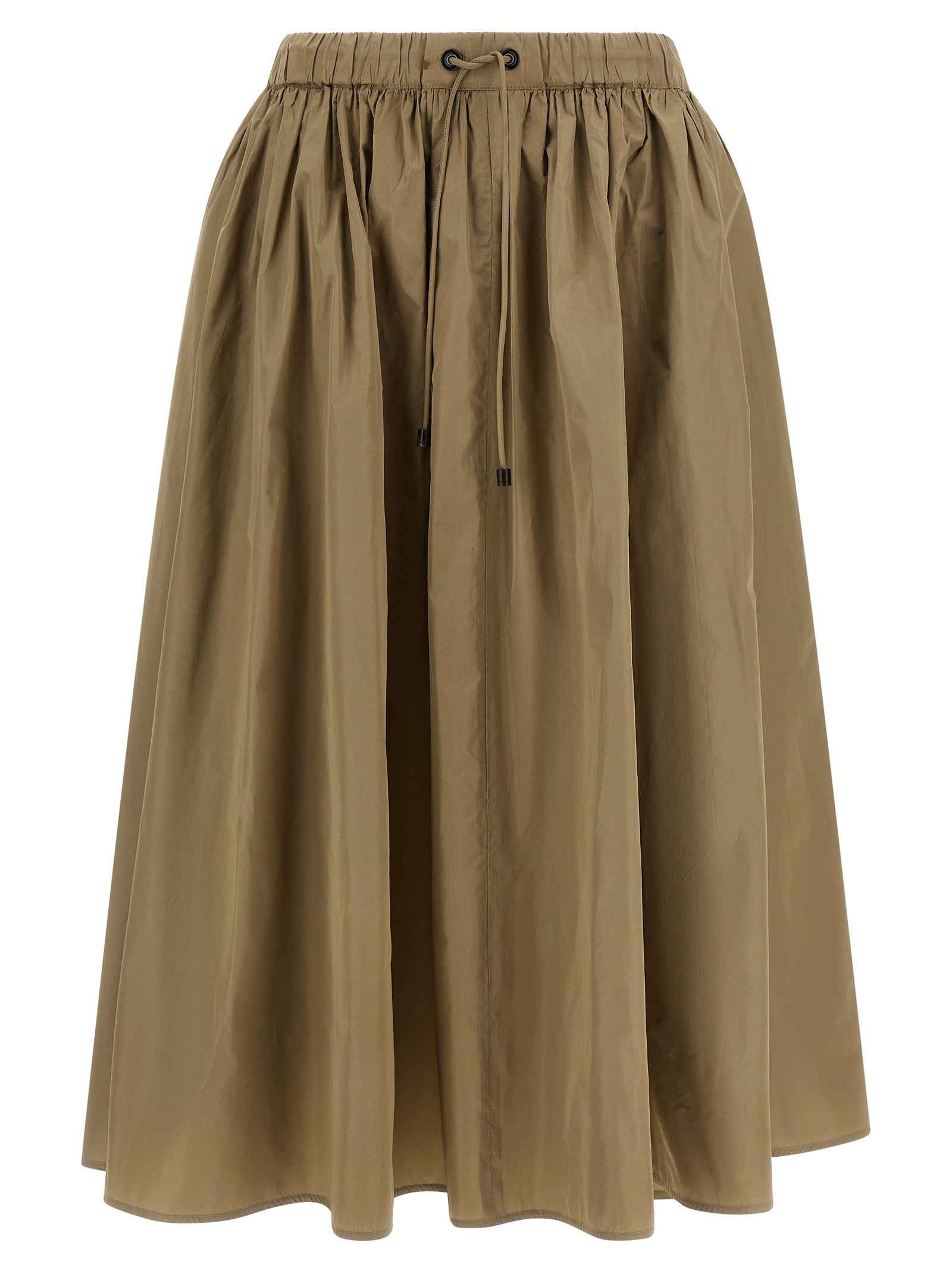 Max Mara Bicolor Polyester Midi Skirt