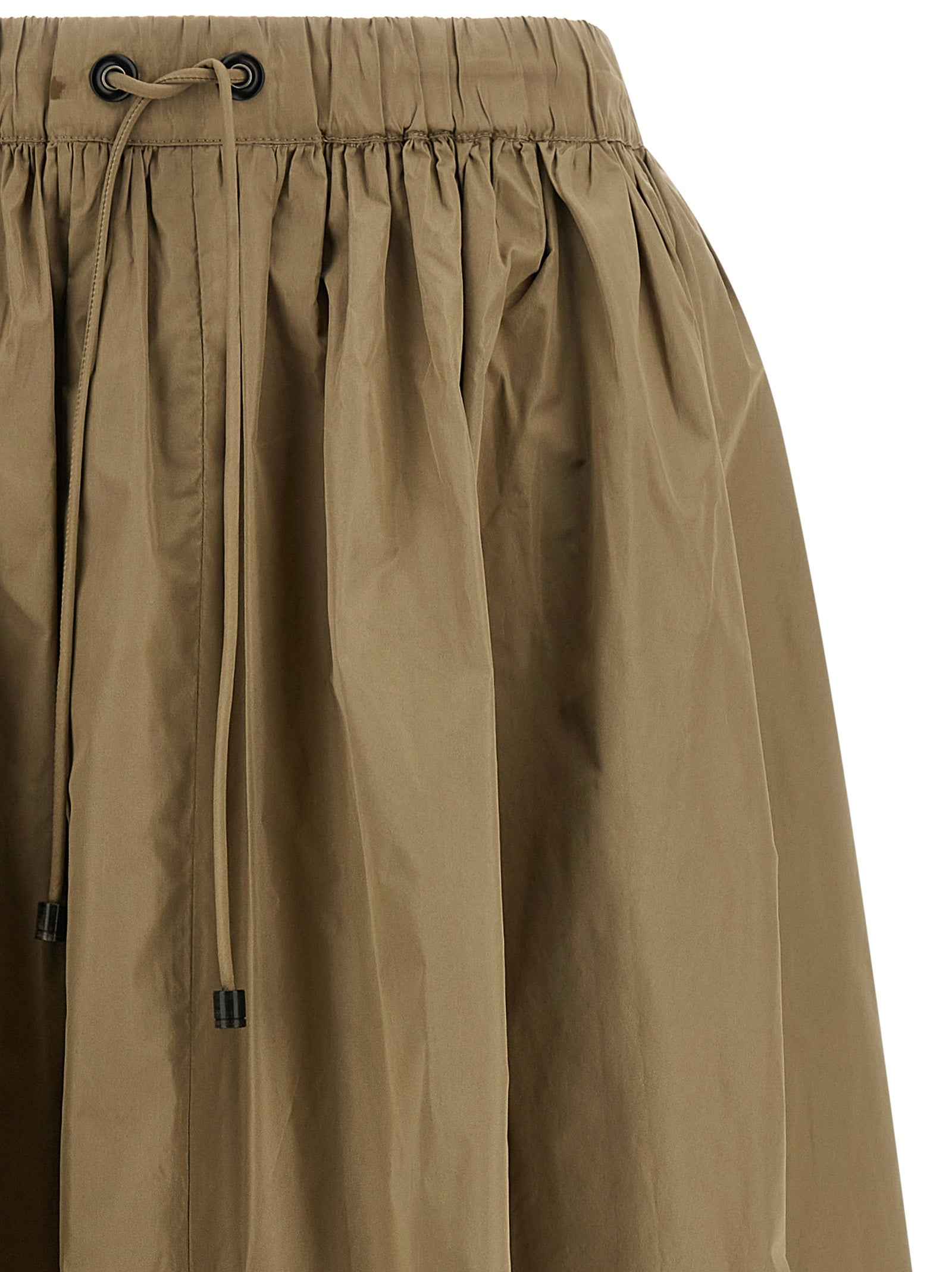 Max Mara Bicolor Polyester Midi Skirt