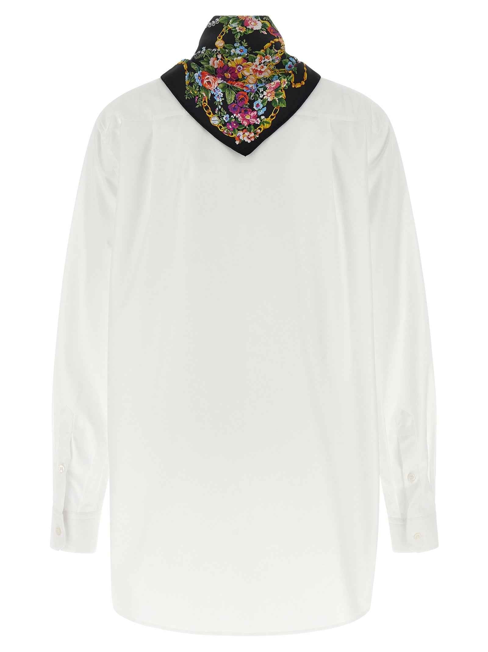 Dolce & Gabbana White Cotton Blouse