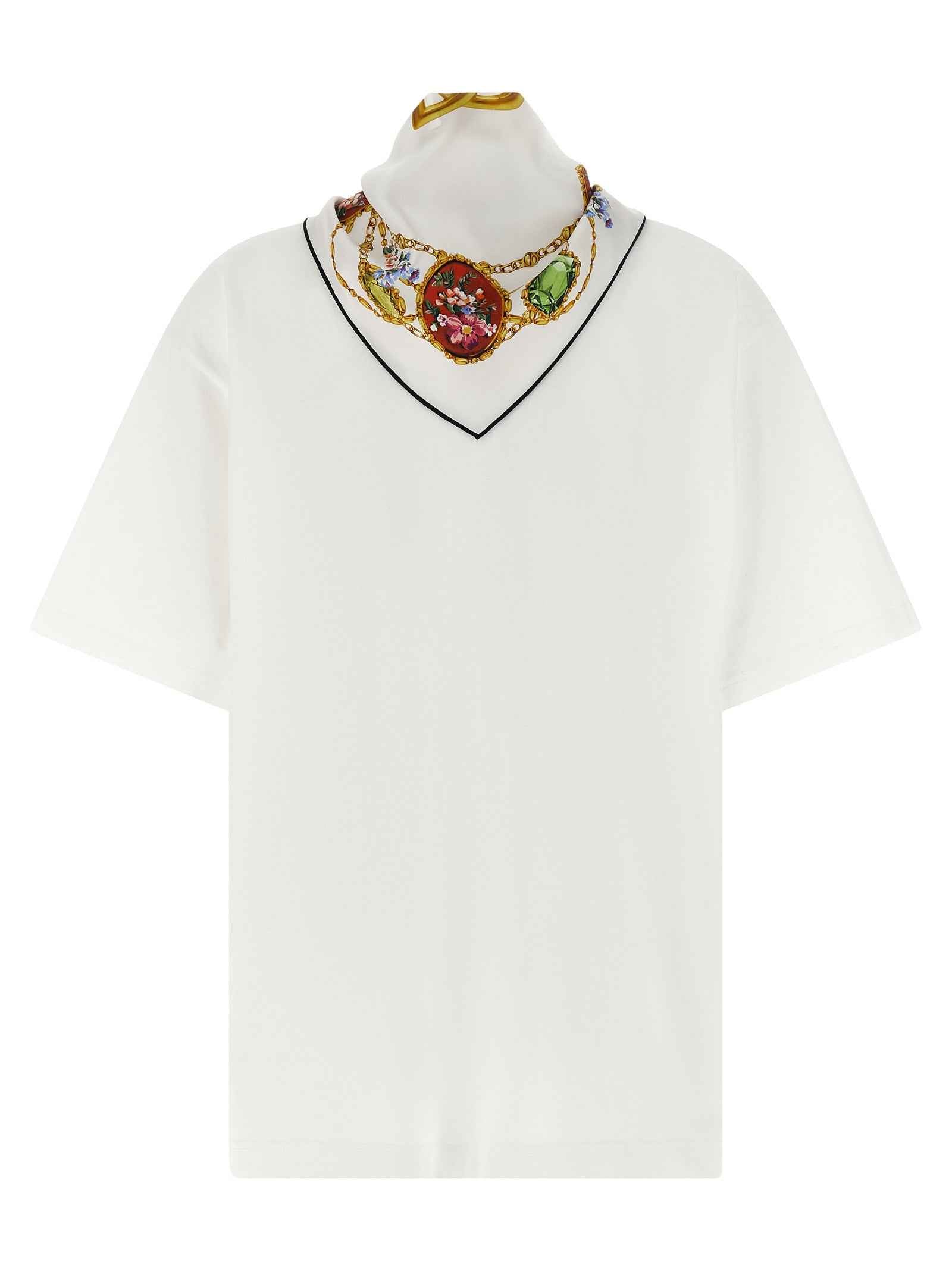 Dolce & Gabbana White Cotton T-Shirt