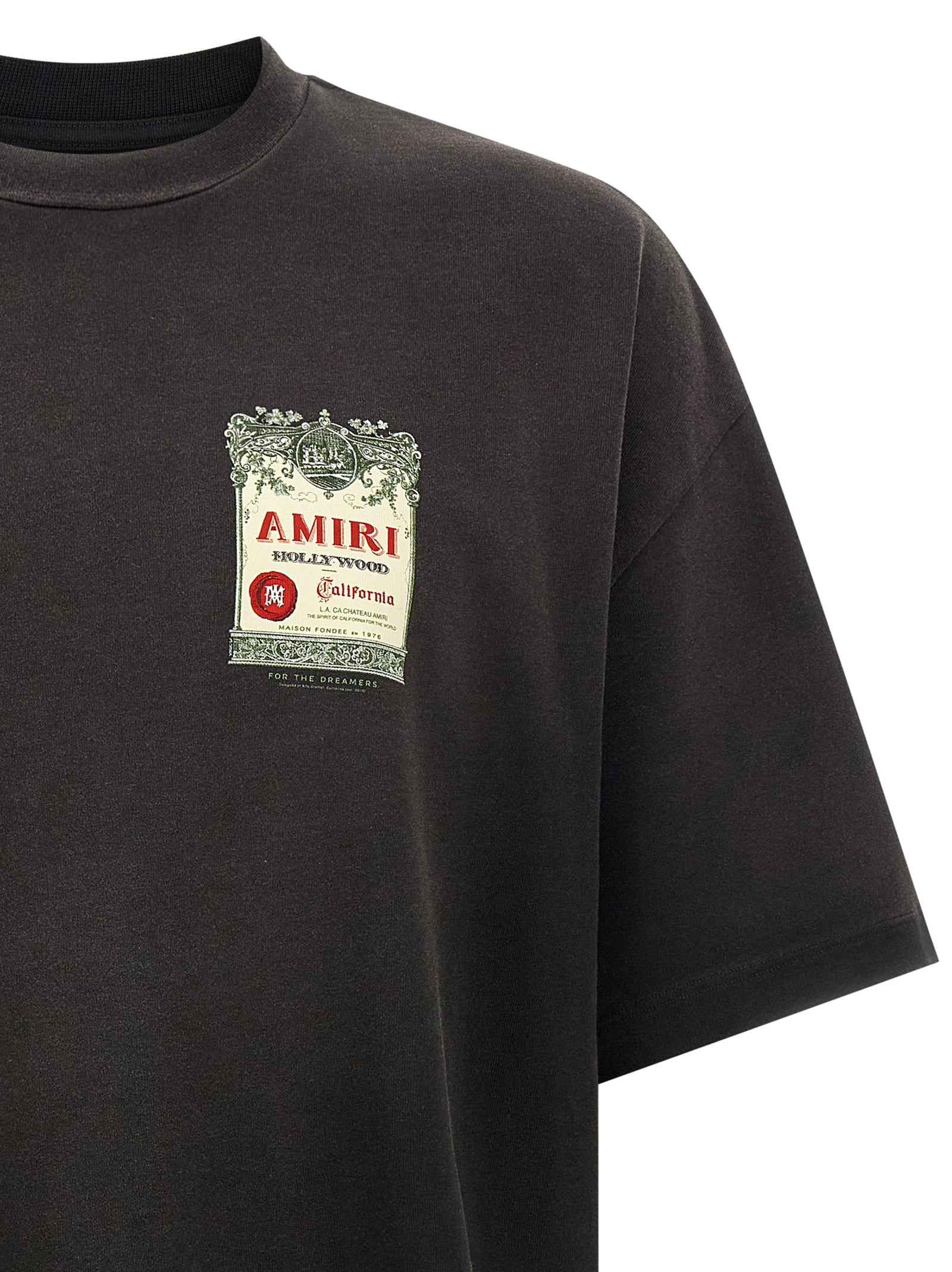 Amiri Black Cotton T-Shirt