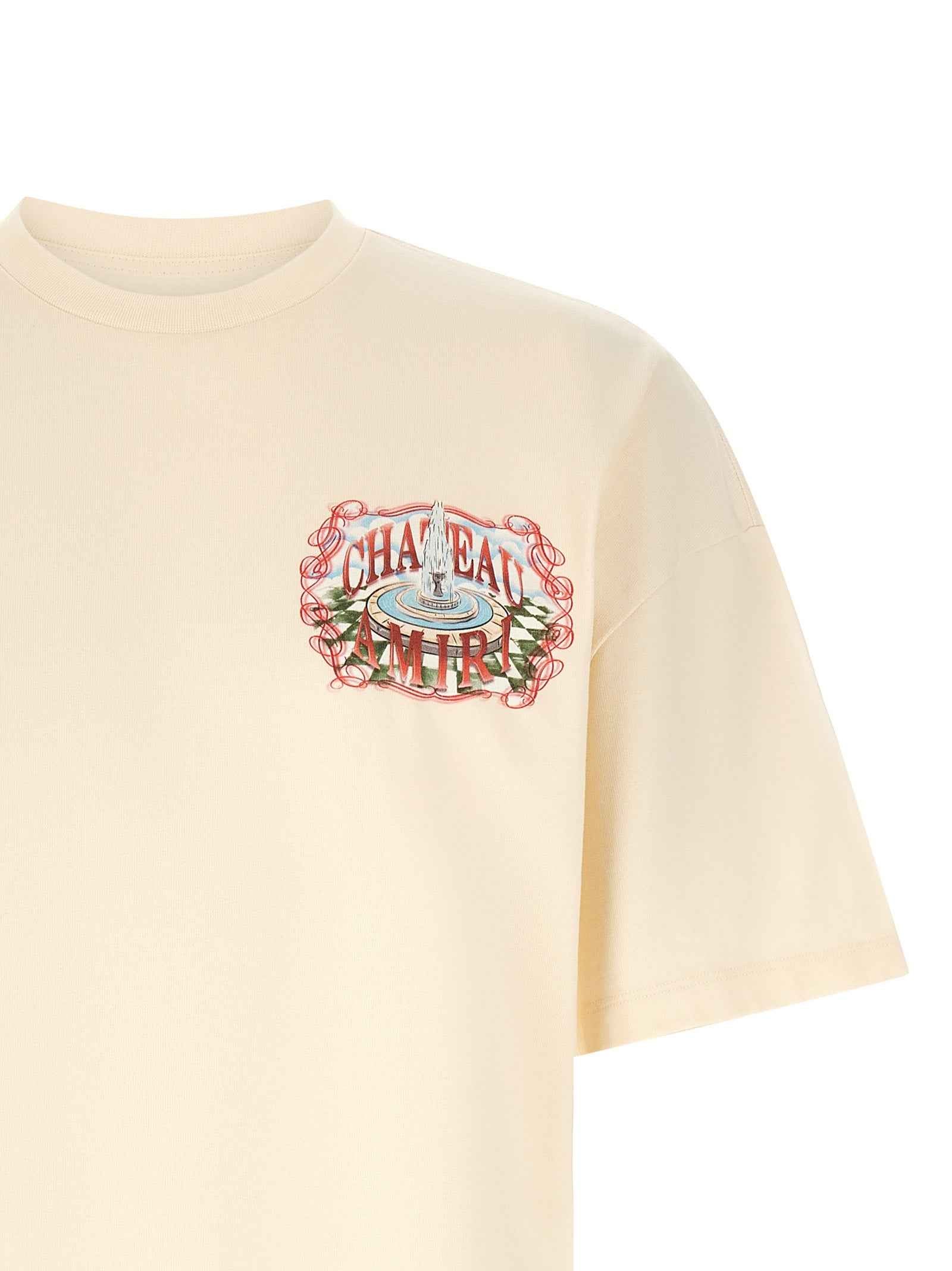 Amiri Beige Cotton T-Shirt