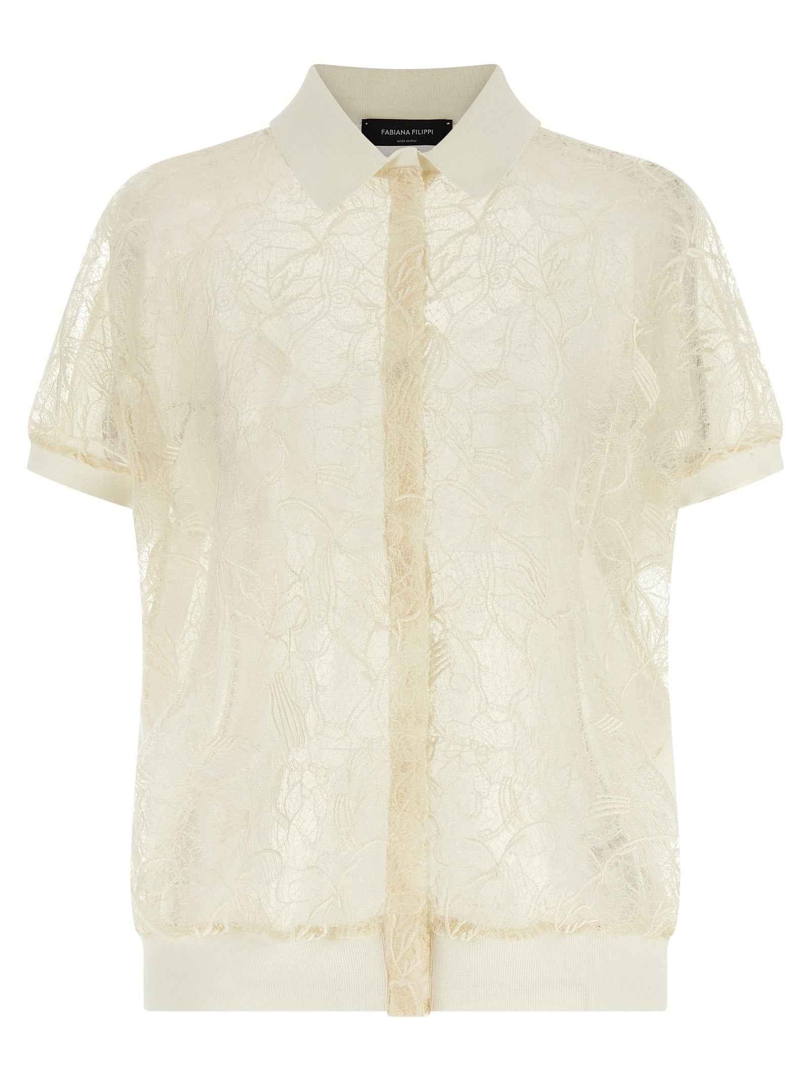 Fabiana Filippi Beige Silk Cardigan