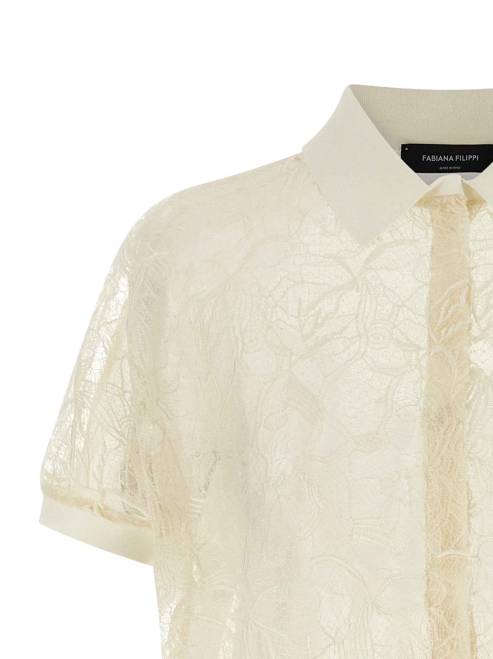 Fabiana Filippi Beige Silk Cardigan