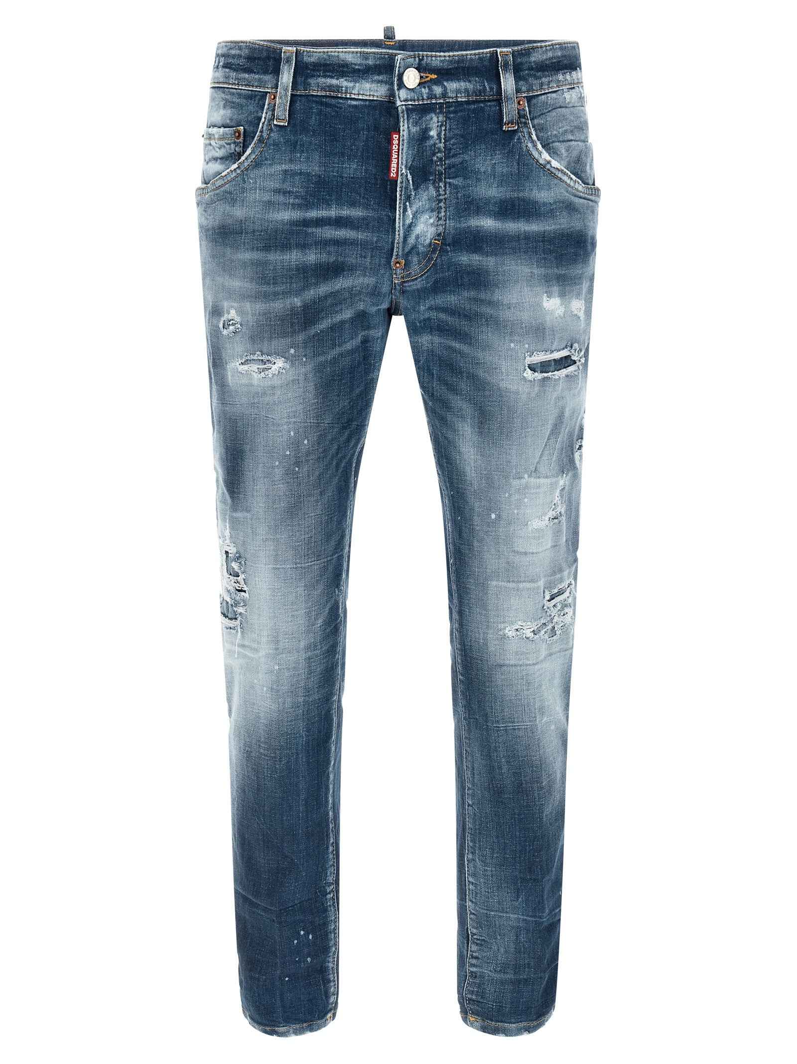 Dsquared² Blue Cotton Boyfriend Jeans