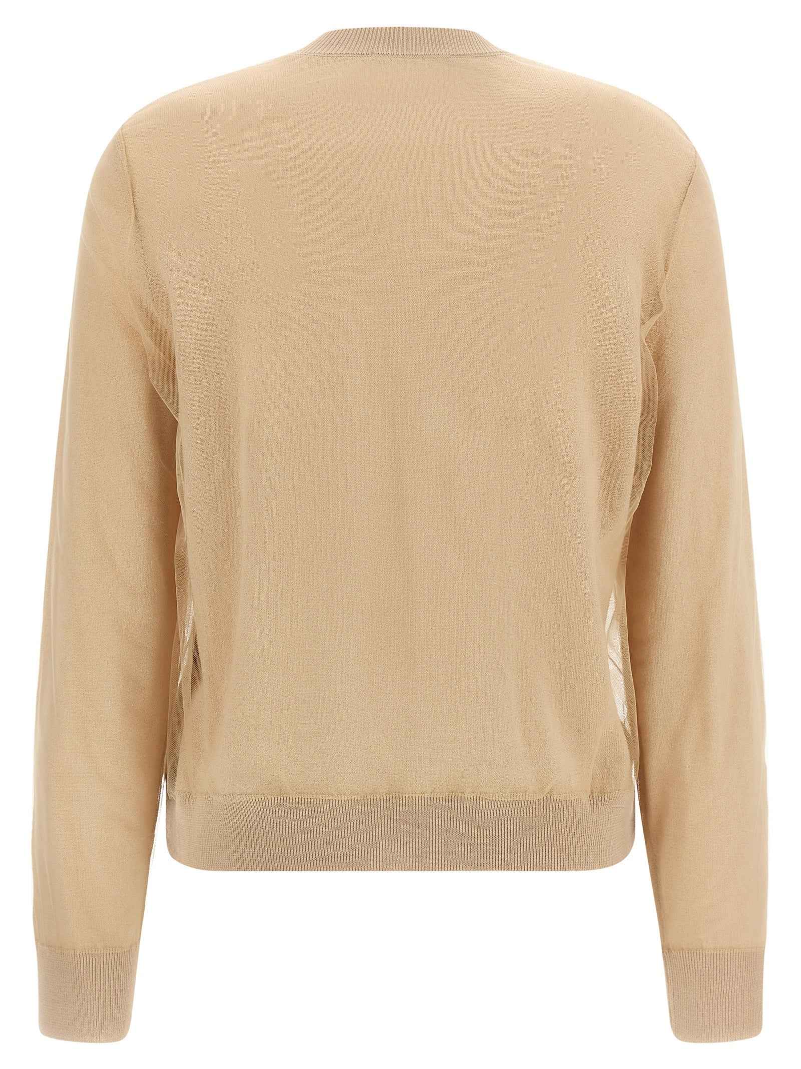 Fabiana Filippi Brown Virgin Wool Cardigan