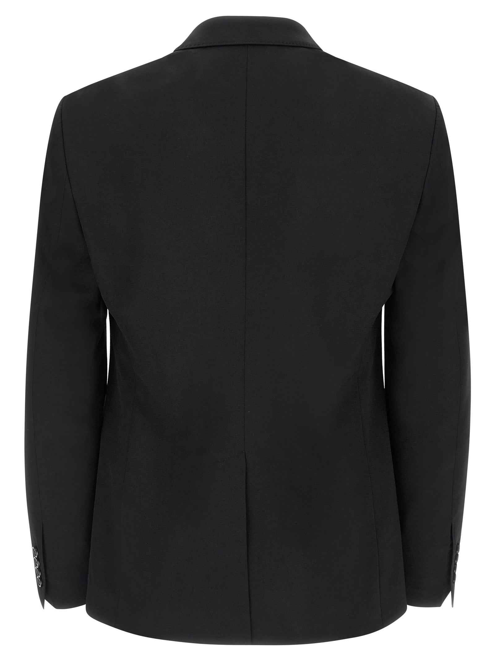 Dolce & Gabbana Black Virgin Wool Blazer