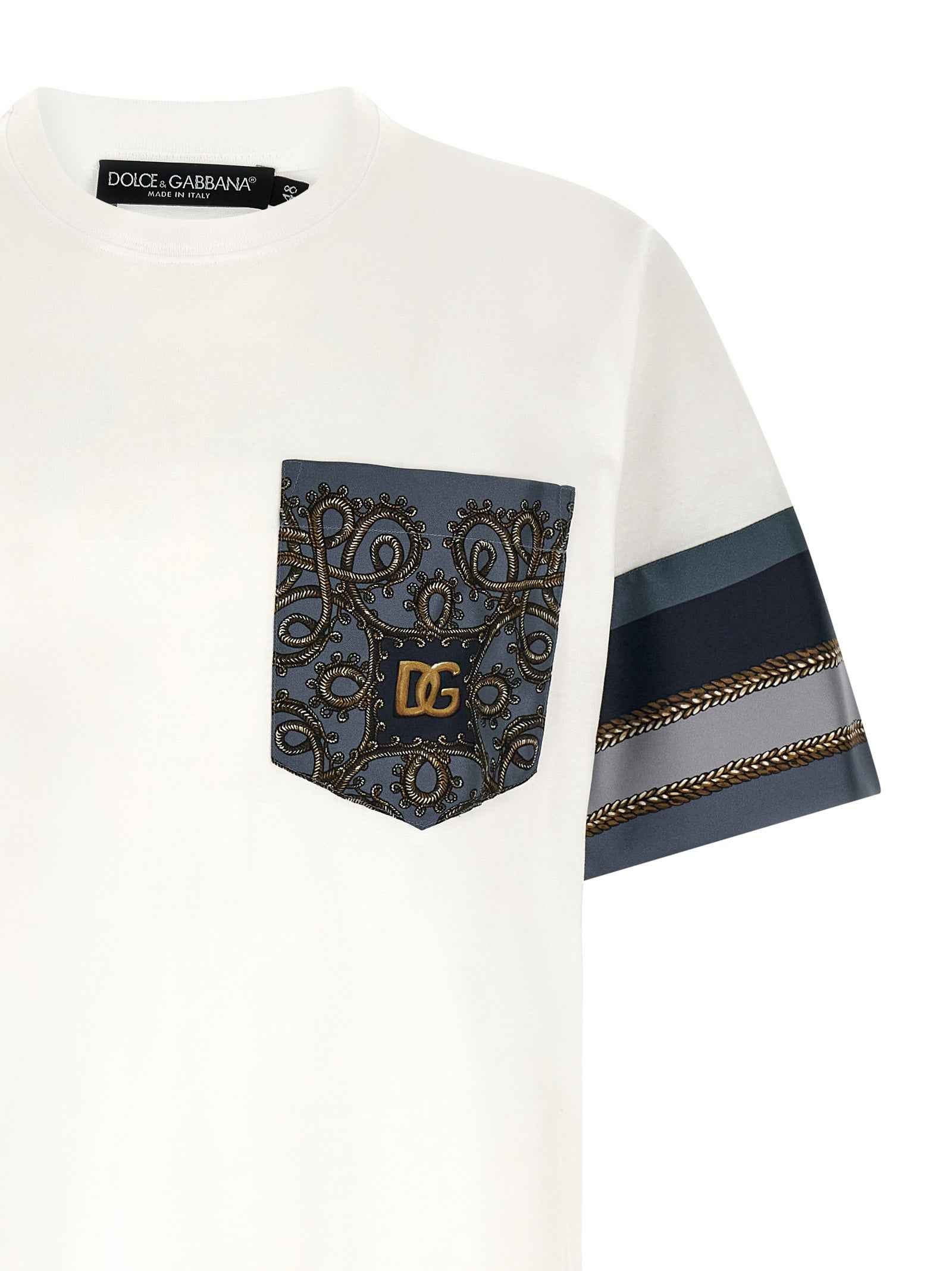 Dolce & Gabbana White Cotton T-Shirt