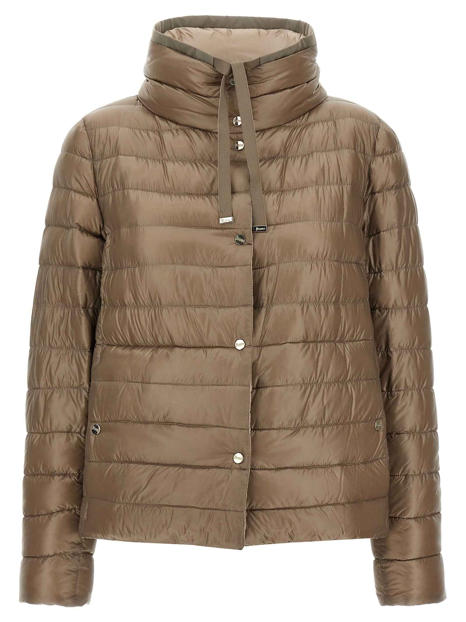 Herno Brown Polyamide Full-Length Jacket