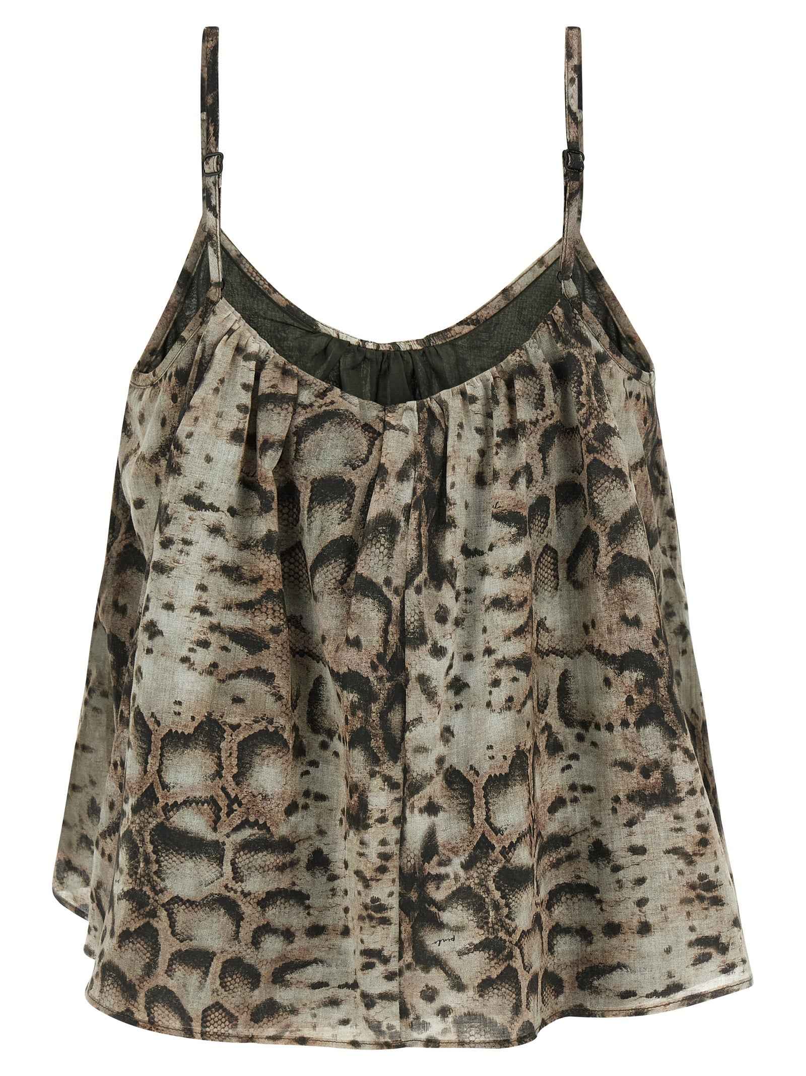 PINKO Gray Cotton Blouse
