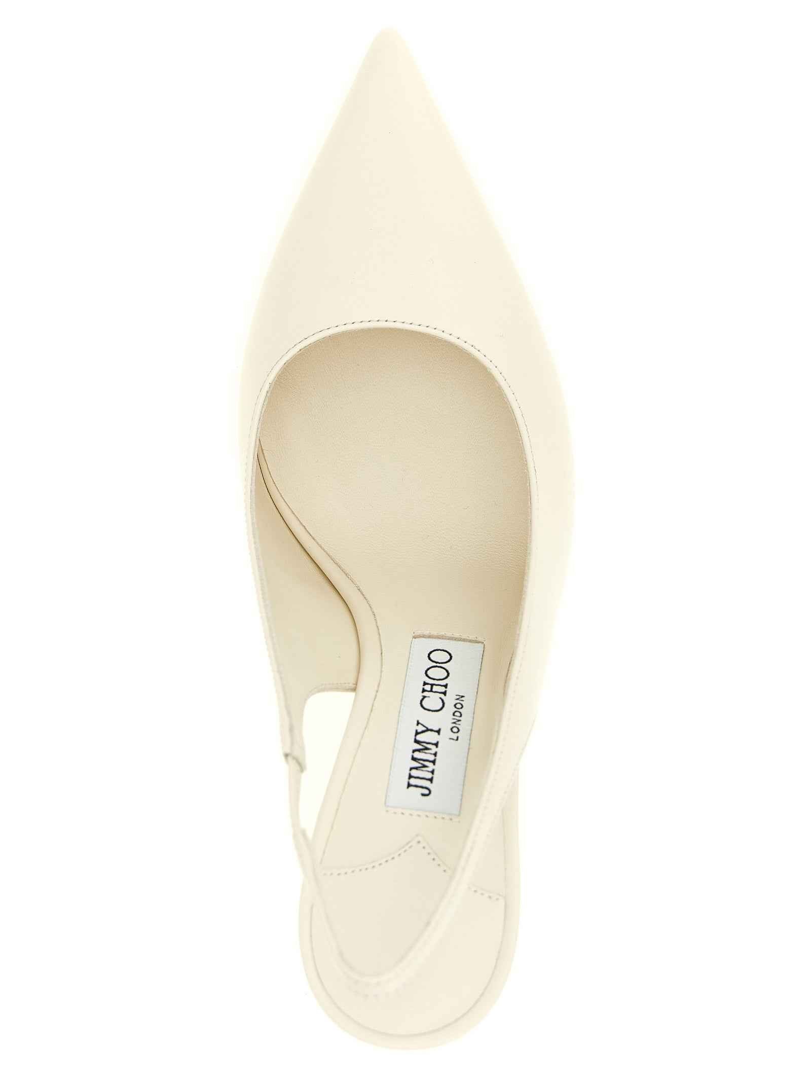 Jimmy Choo White Leather High Heel Pumps