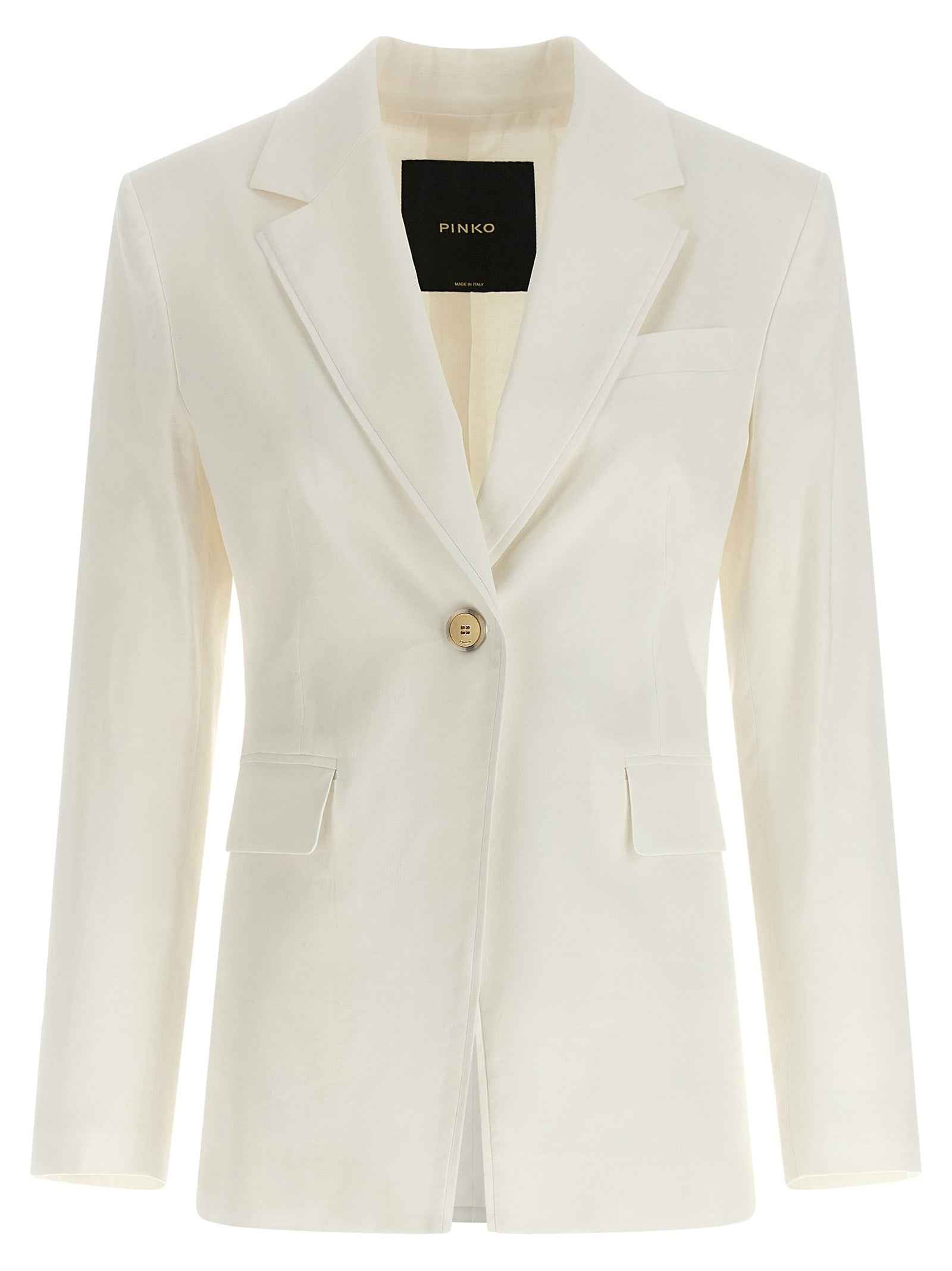 PINKO White Linen Blazer