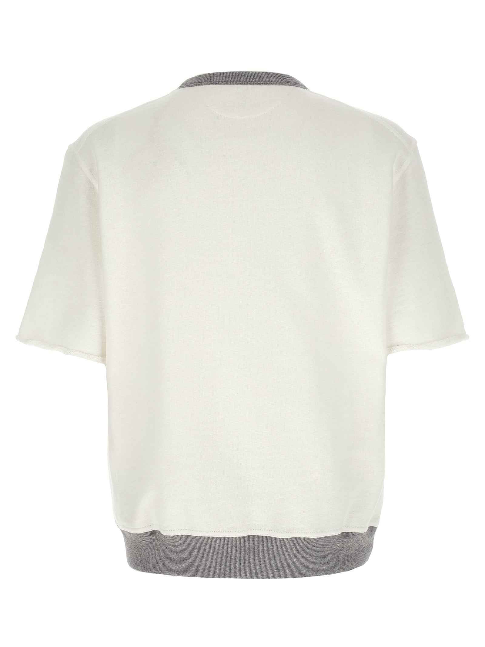 Brunello Cucinelli White Cotton Sweatshirt