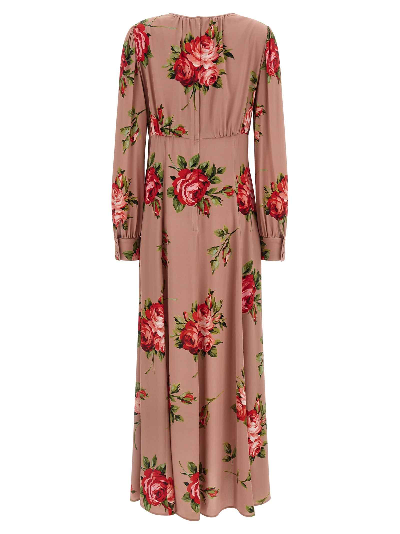 Dolce & Gabbana Multicolor Silk Long Dress