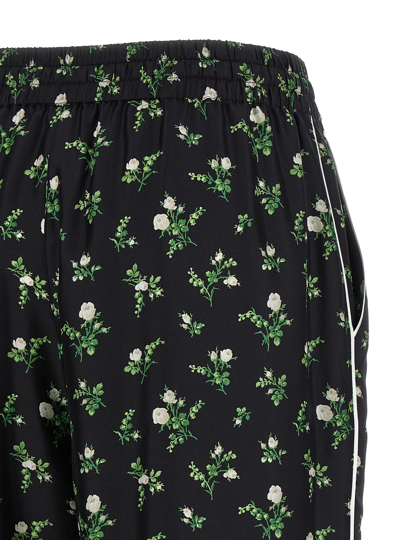 Dolce & Gabbana Black Silk Casual Pants