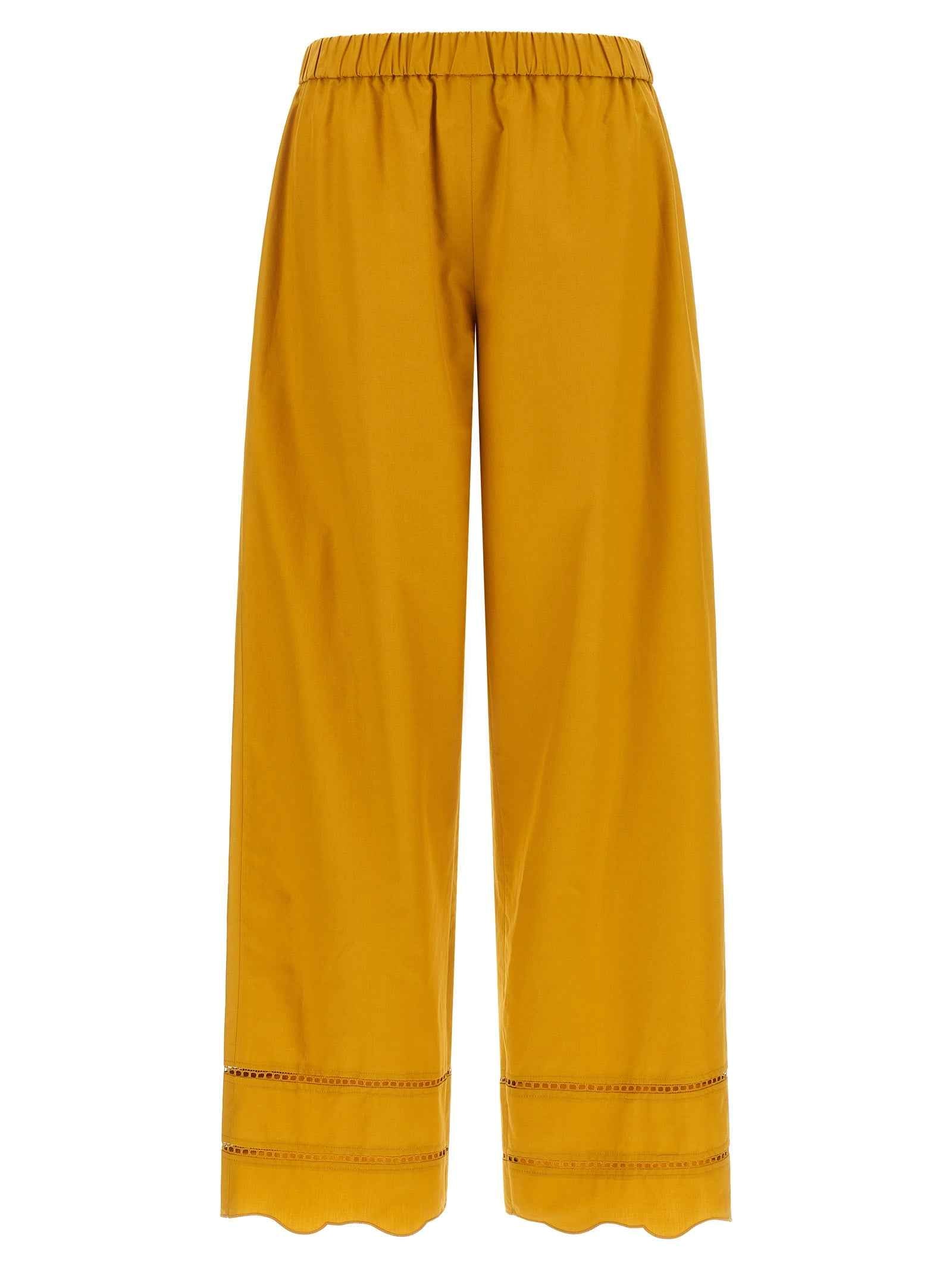 Fabiana Filippi Bicolor Cotton Casual Pants