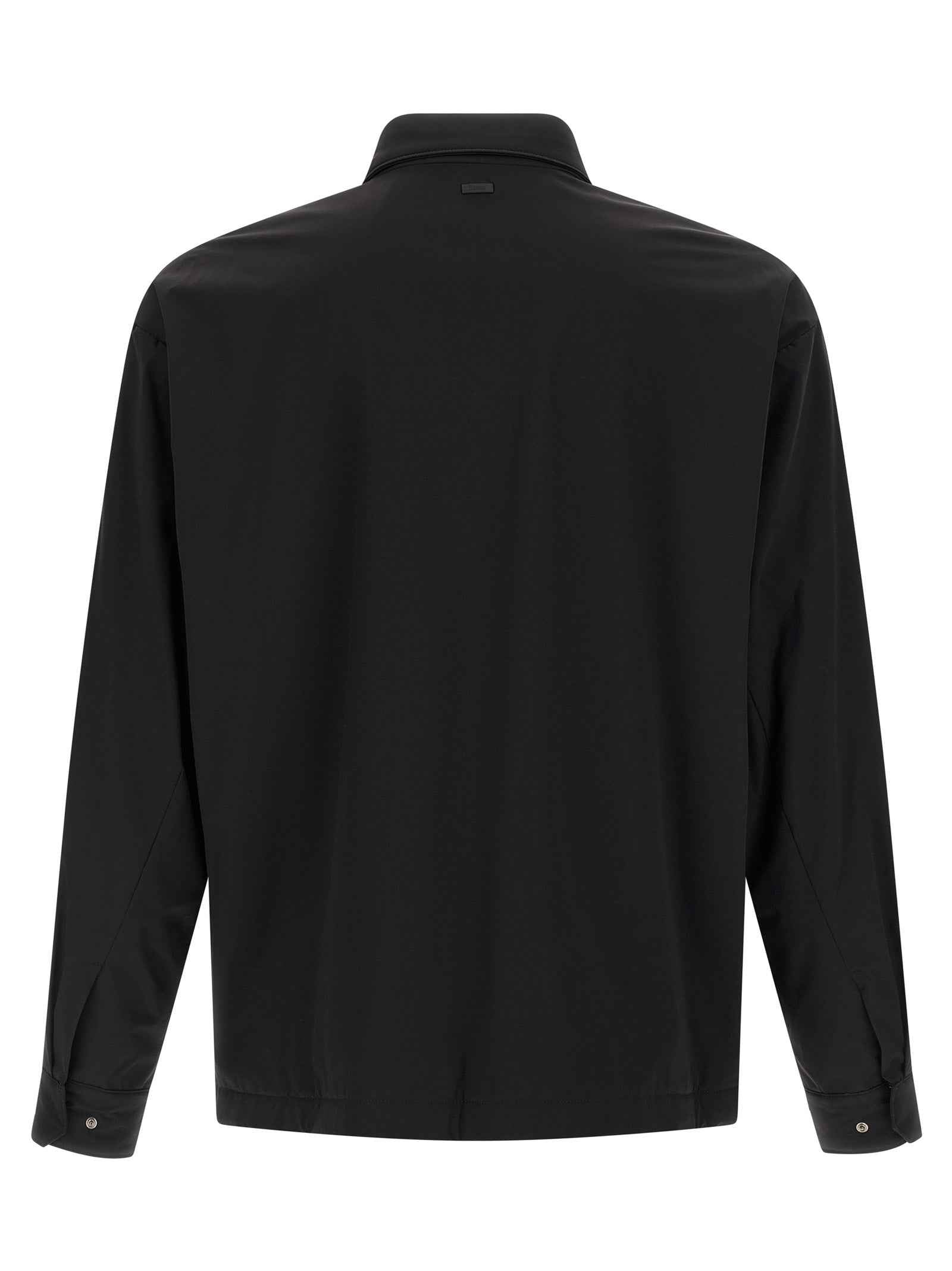 Herno Black Polyamide Shell Jacket