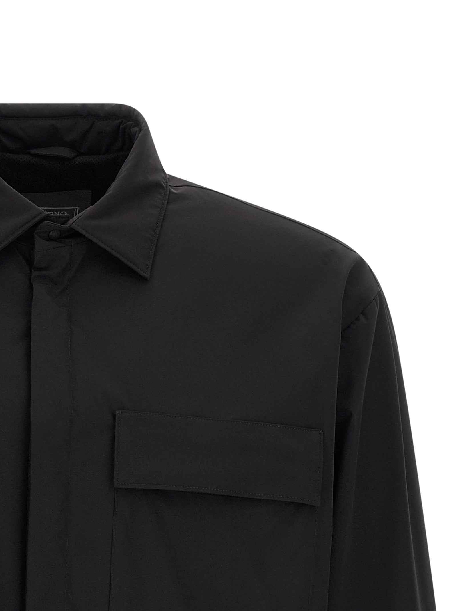 Herno Black Polyamide Shell Jacket