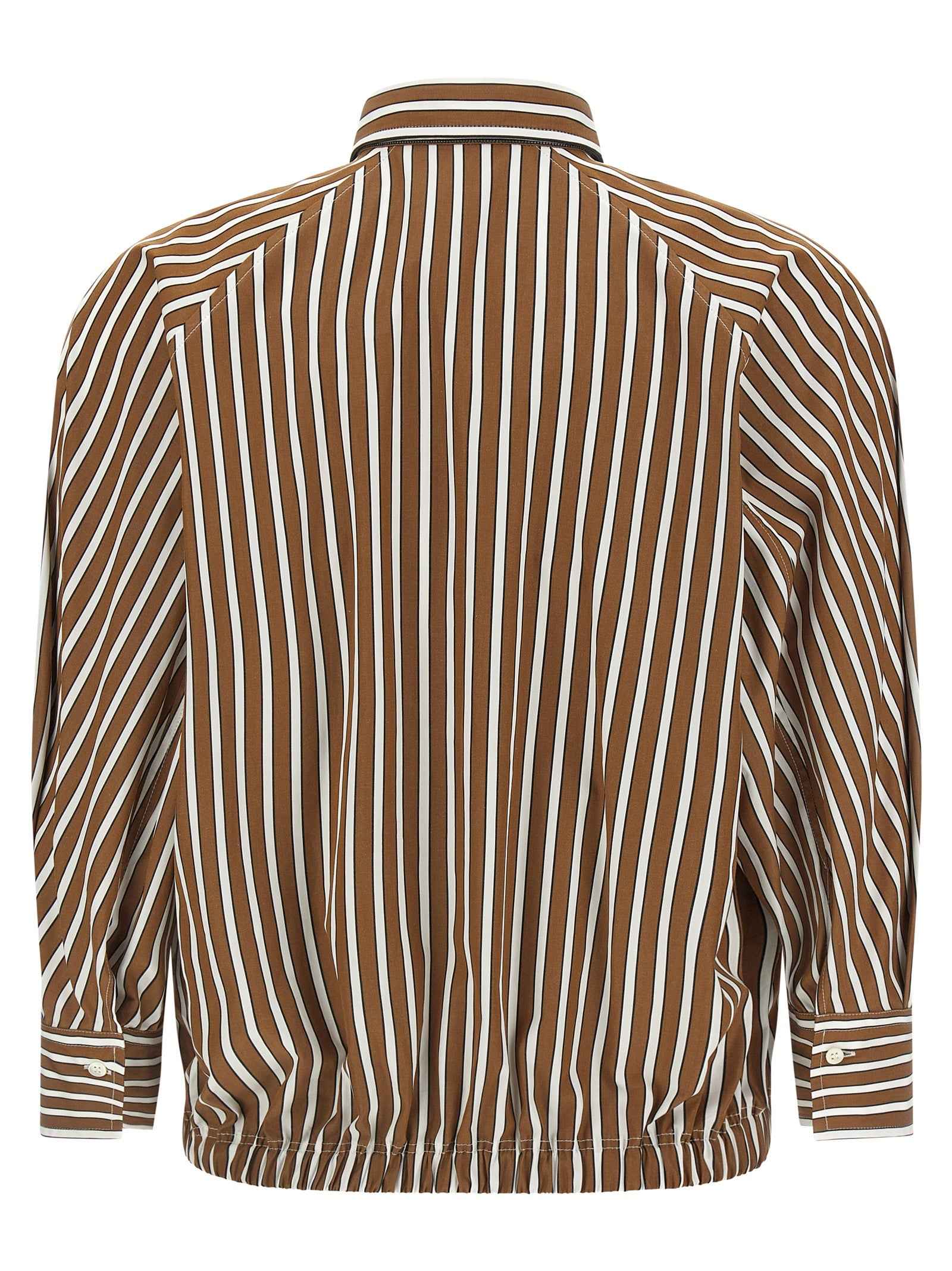 Brunello Cucinelli Brown Cotton Blouse