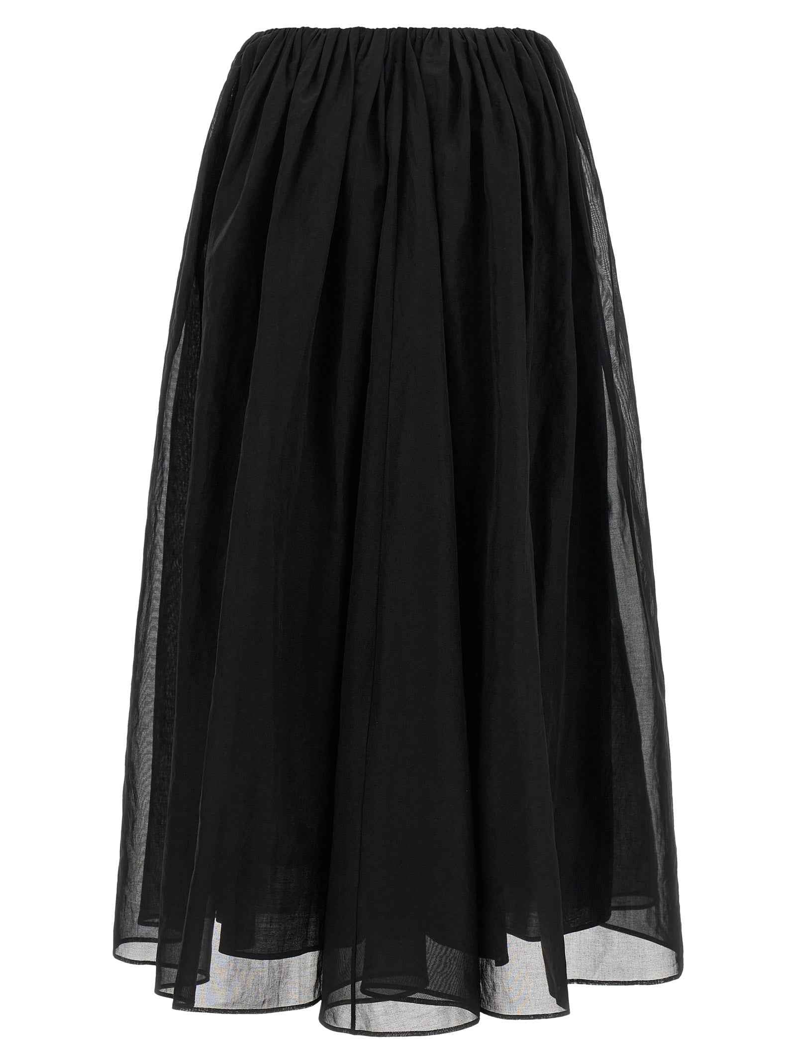 Brunello Cucinelli Black Cotton Mini Skirt