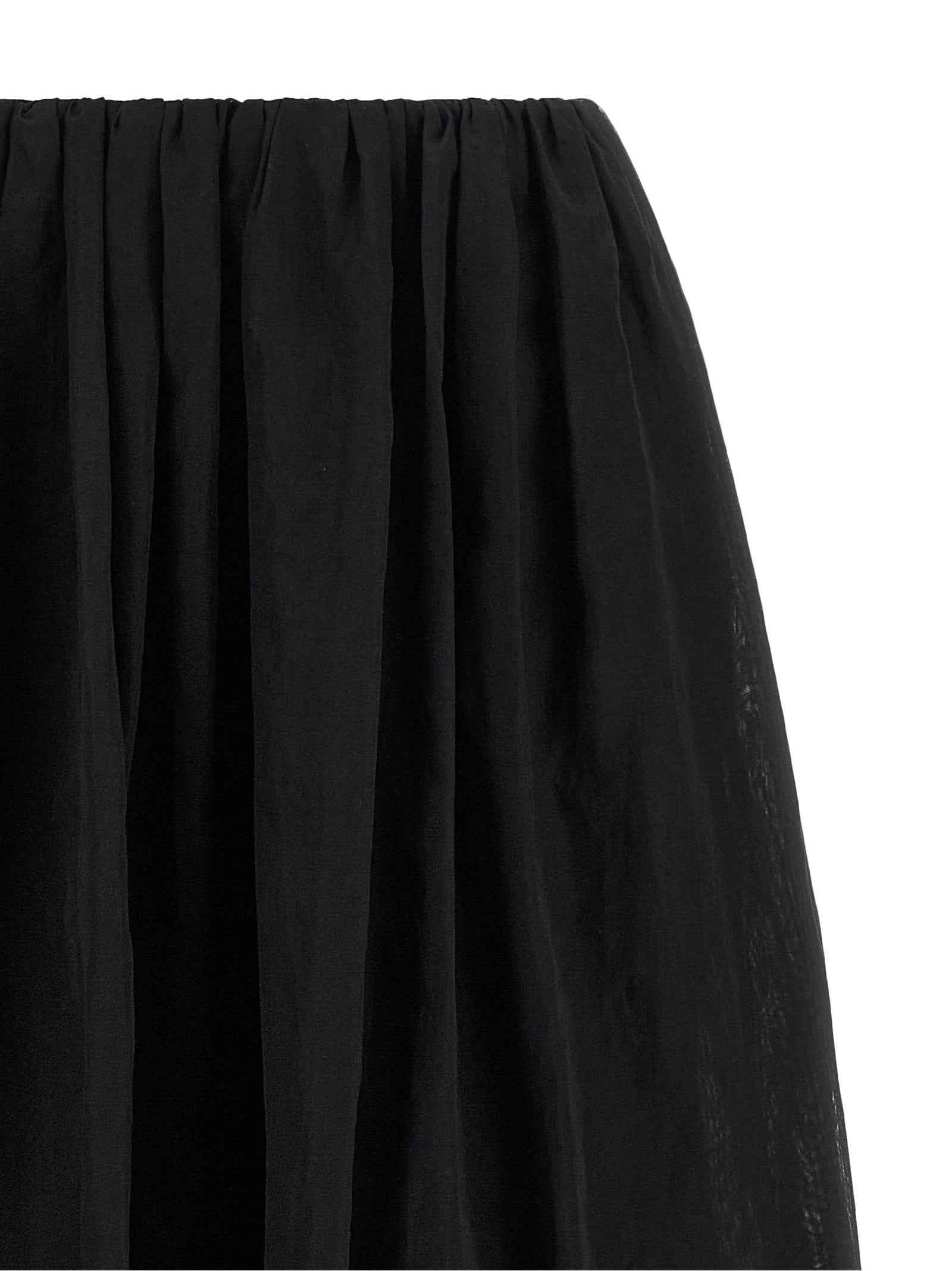 Brunello Cucinelli Black Cotton Mini Skirt