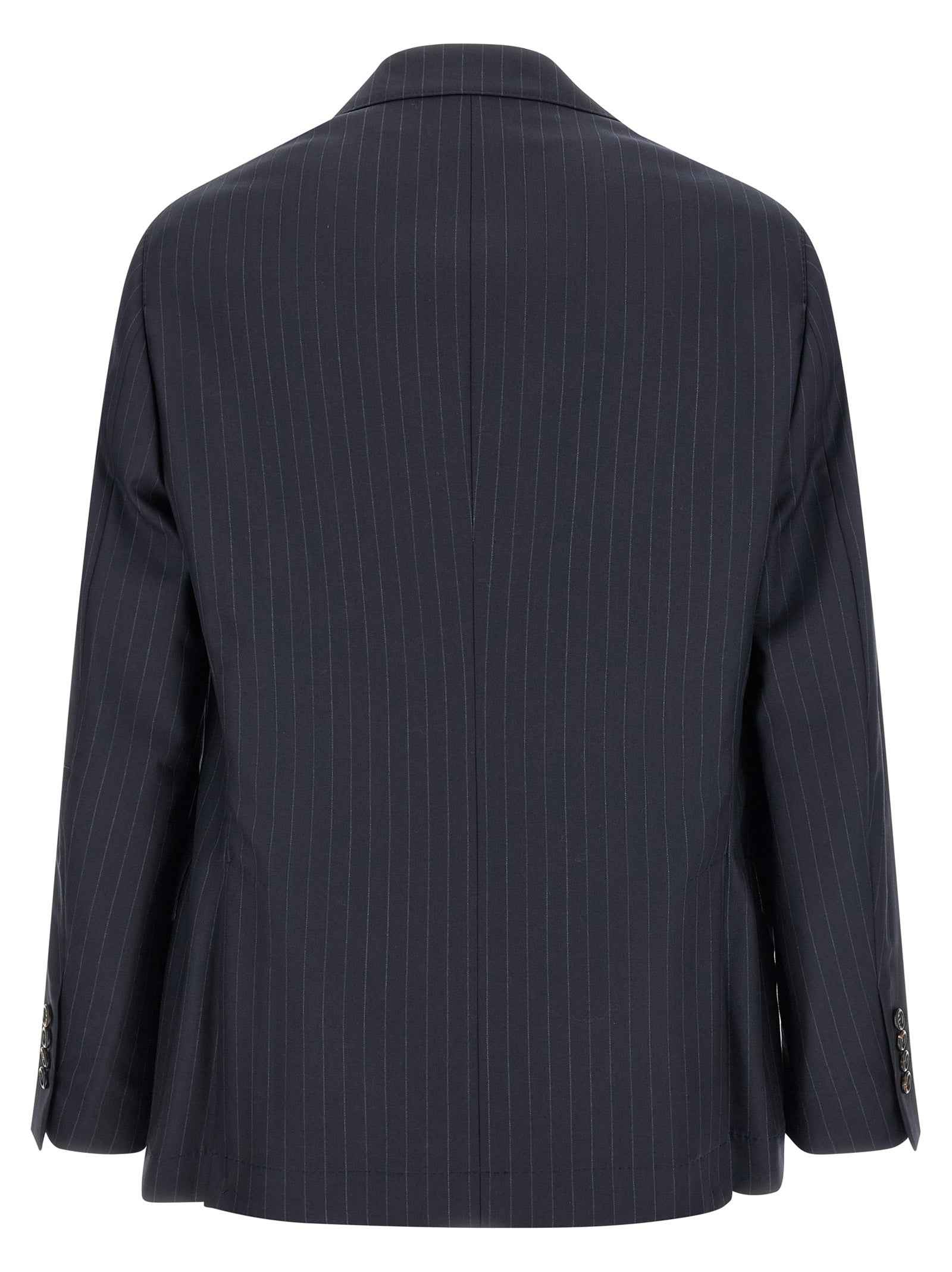 Brunello Cucinelli Blue Virgin Wool Blazer