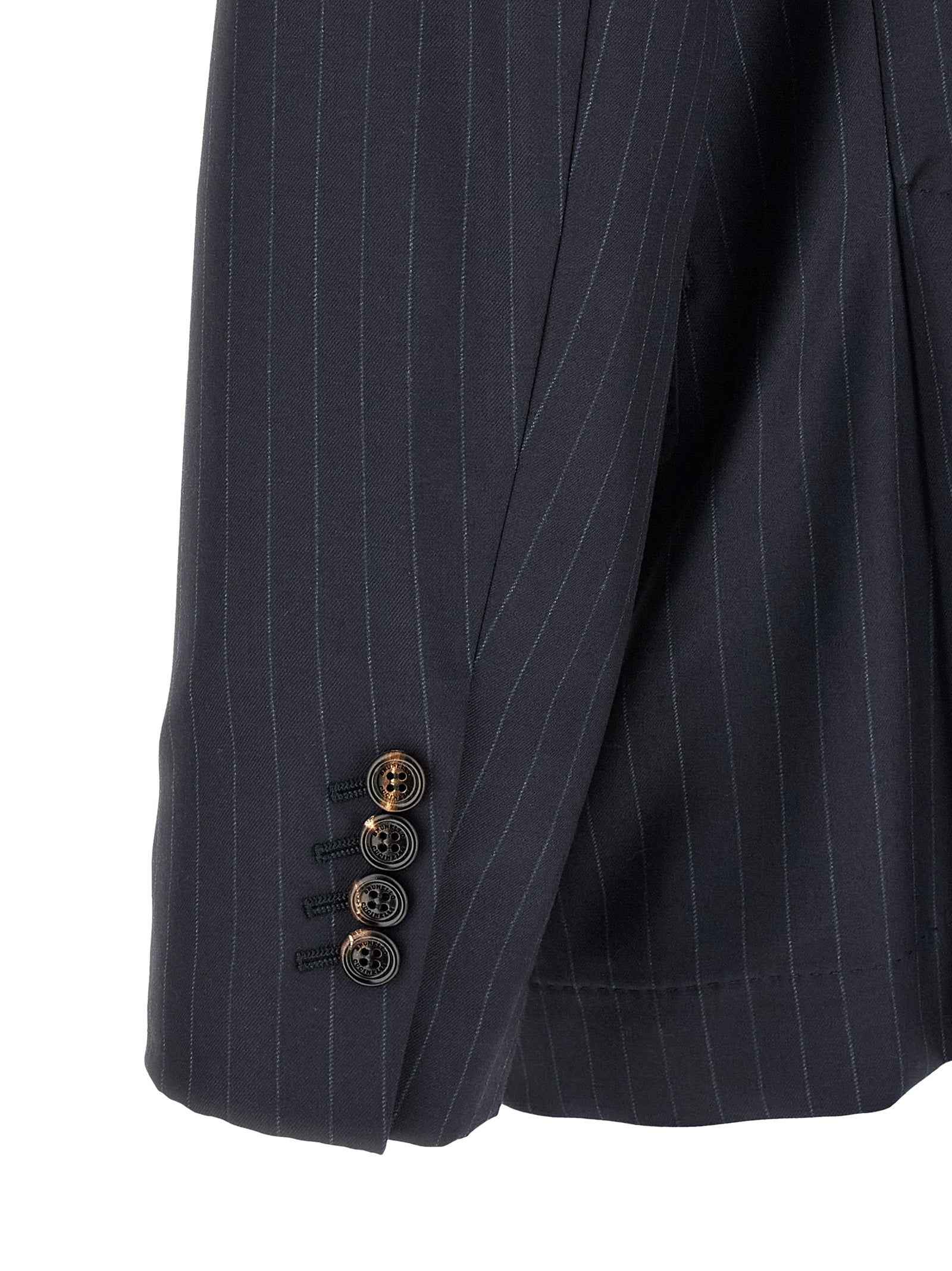 Brunello Cucinelli Blue Virgin Wool Blazer