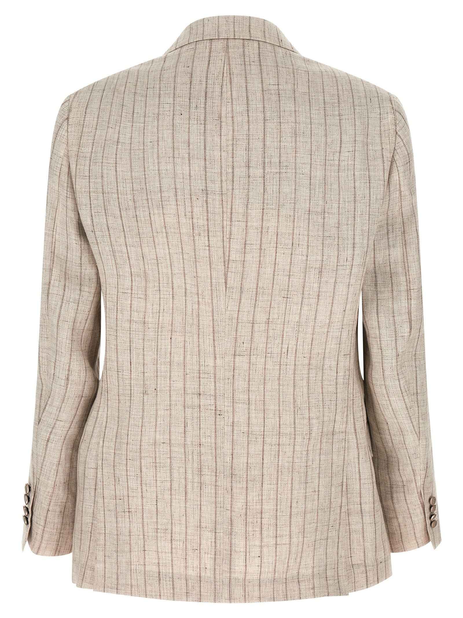Brunello Cucinelli Gray Linen Blazer