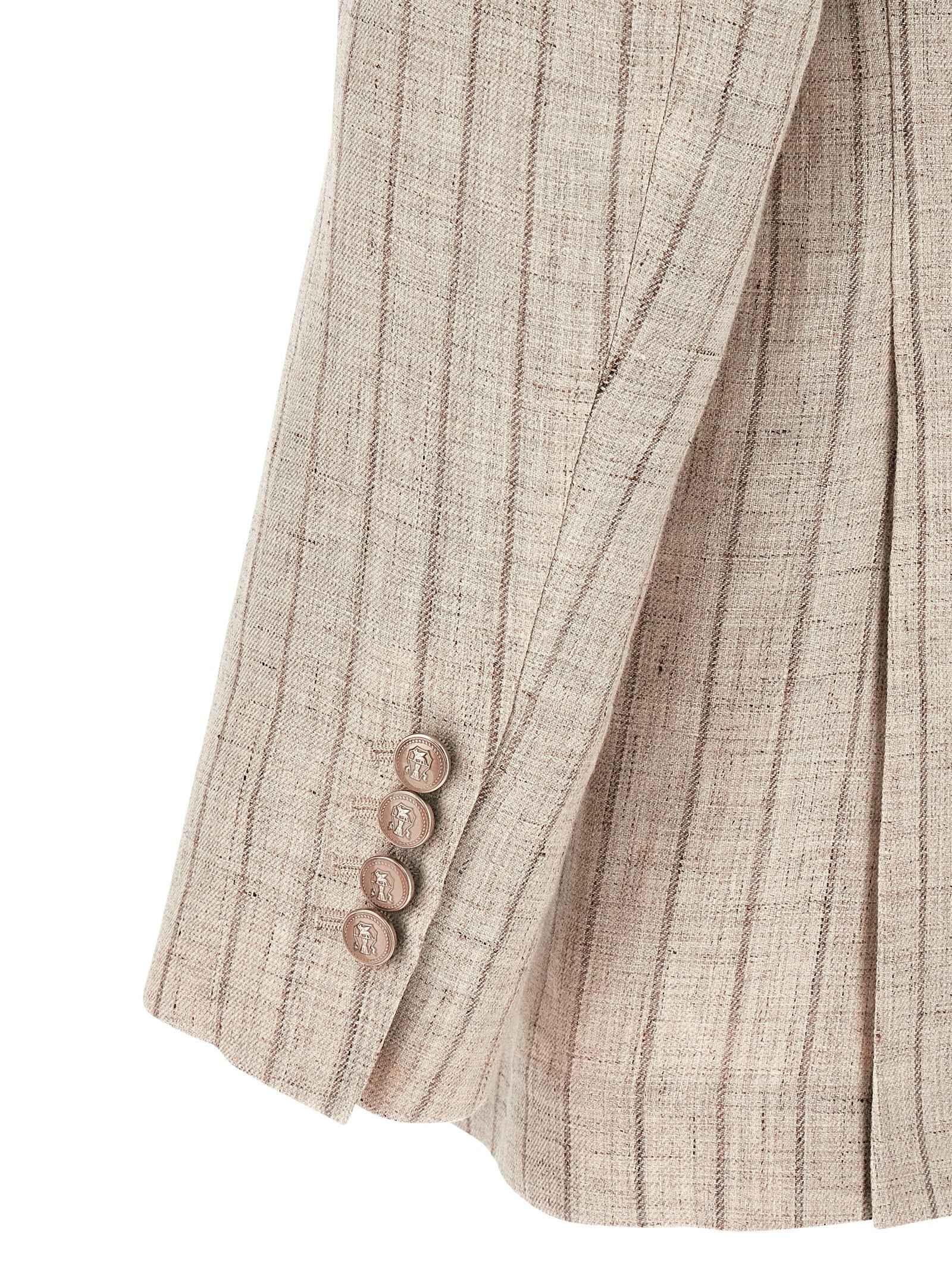 Brunello Cucinelli Gray Linen Blazer