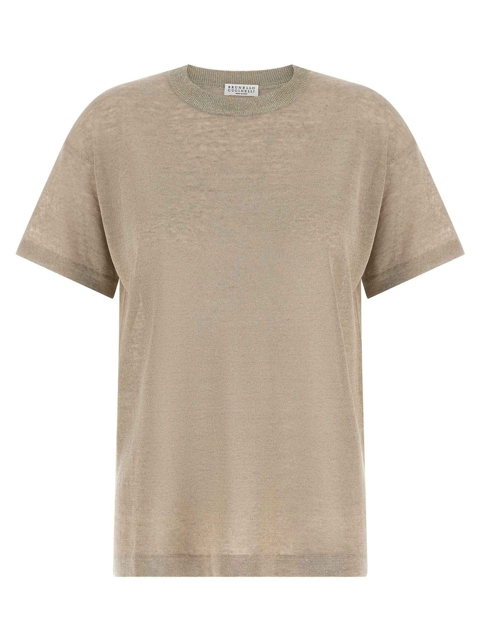 Brunello Cucinelli Beige Linen Cardigan