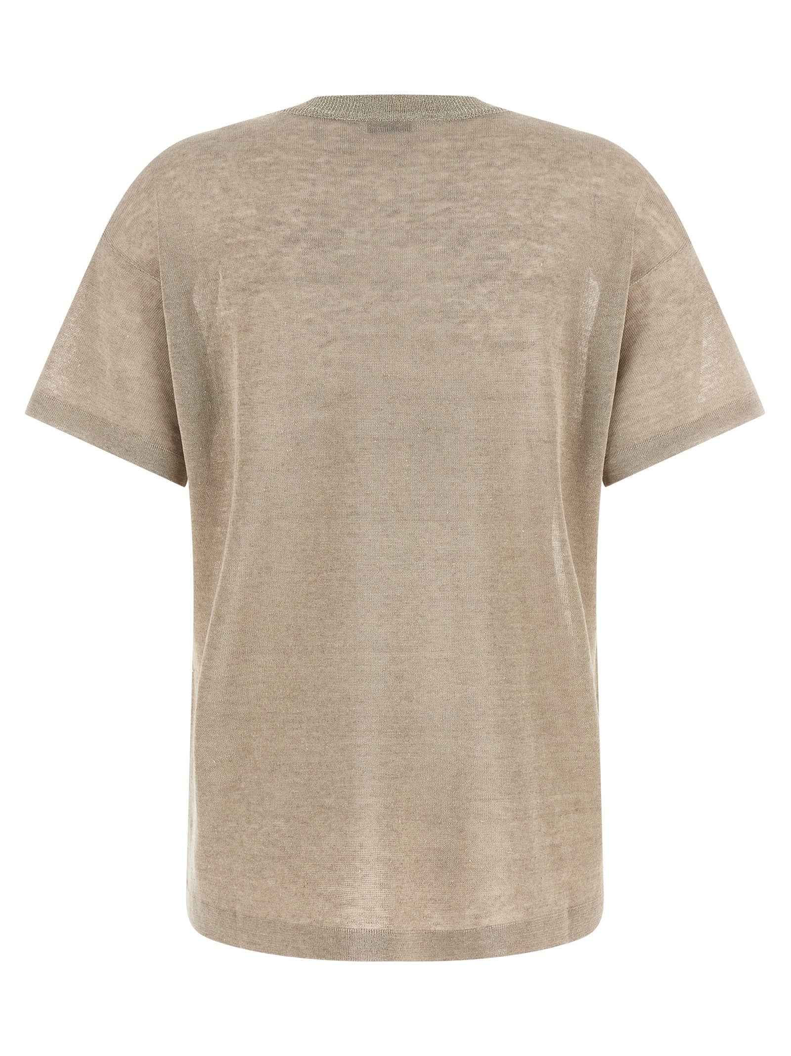 Brunello Cucinelli Beige Linen Cardigan
