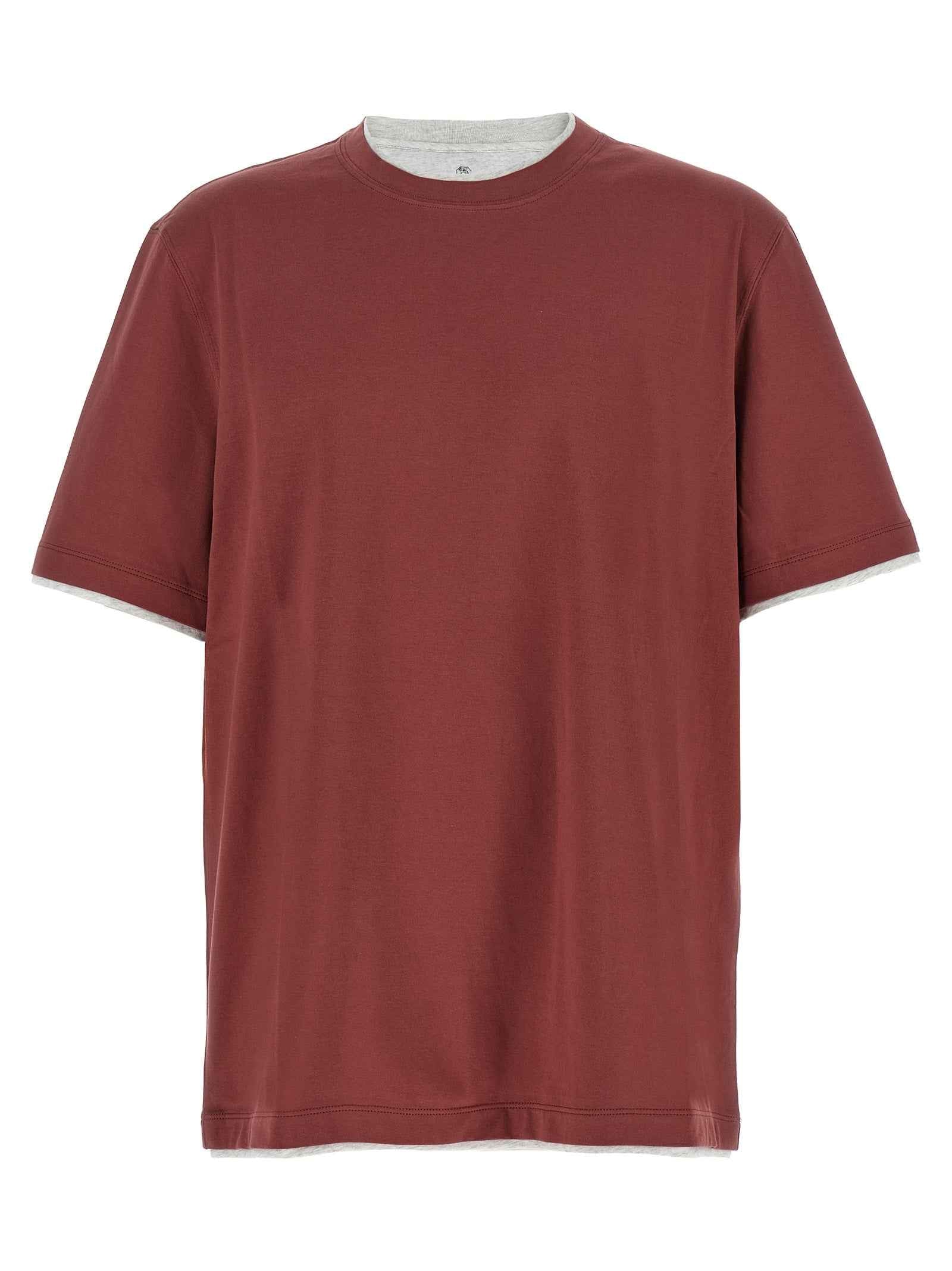 Brunello Cucinelli Multicolor Cotton T-Shirt