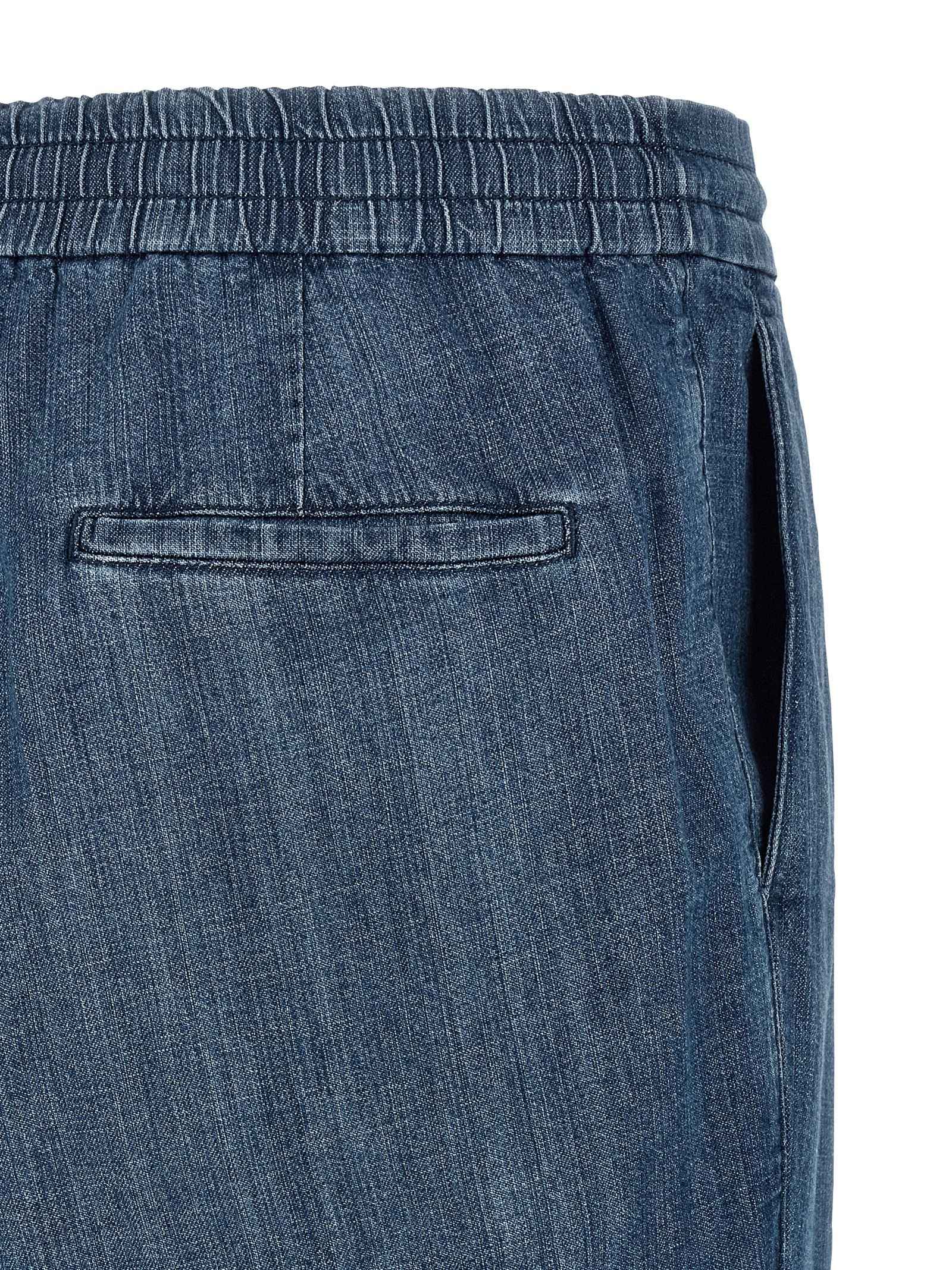Brunello Cucinelli Blue Cotton Relaxed Fit Jeans