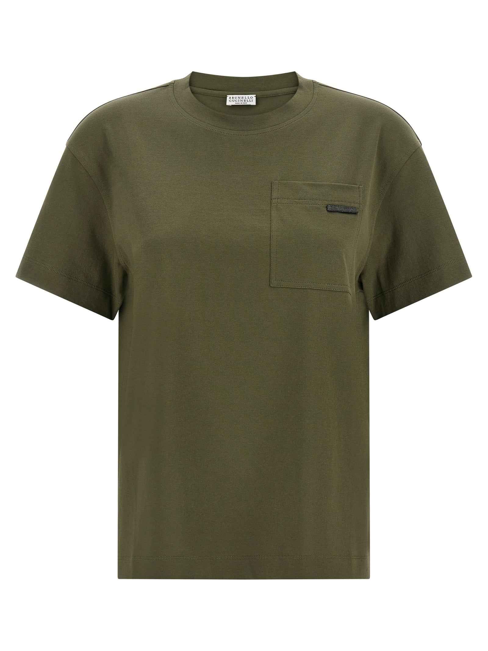 Brunello Cucinelli Bicolor Cotton T-Shirt