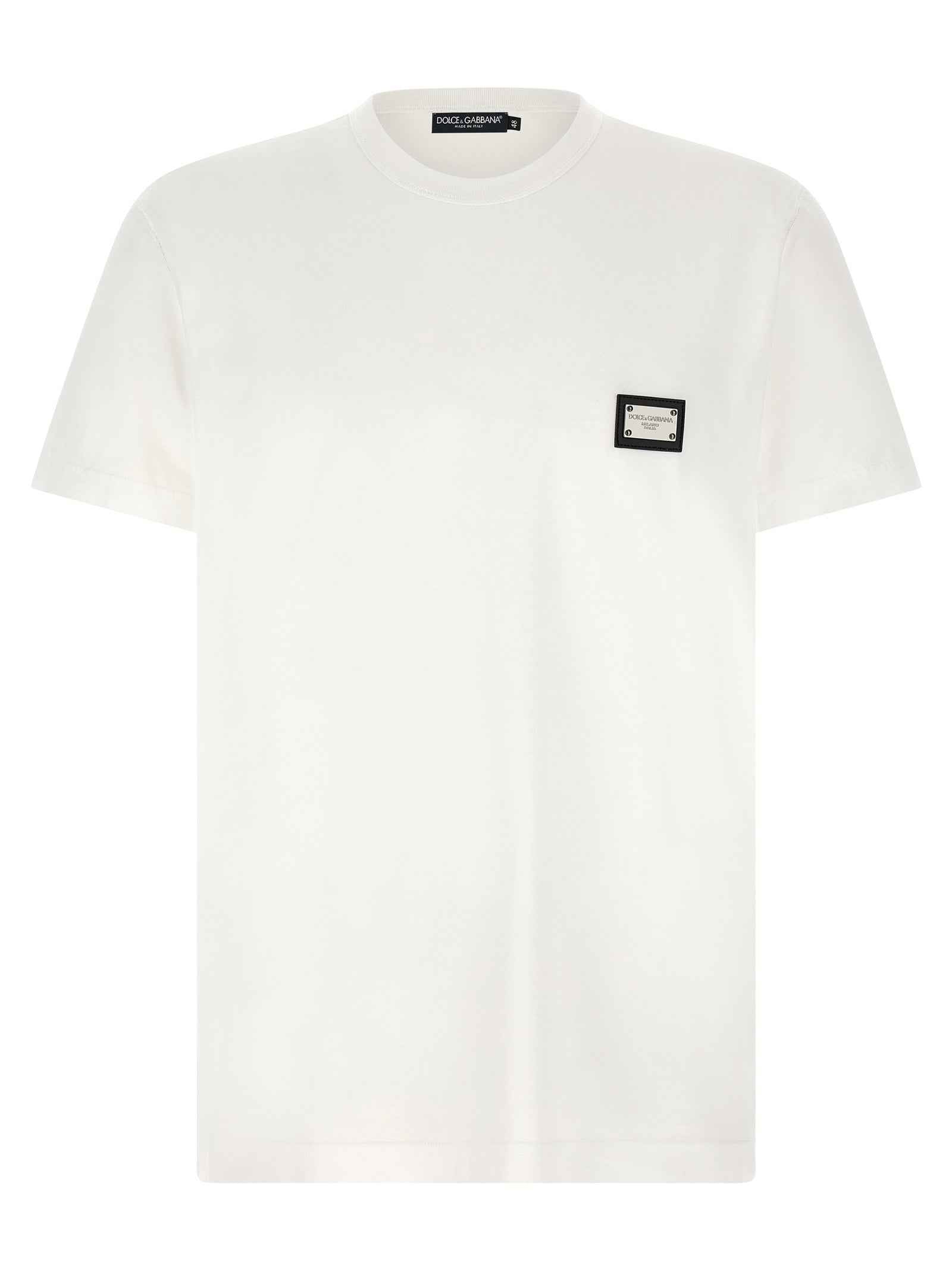 Dolce & Gabbana White Cotton T-Shirt