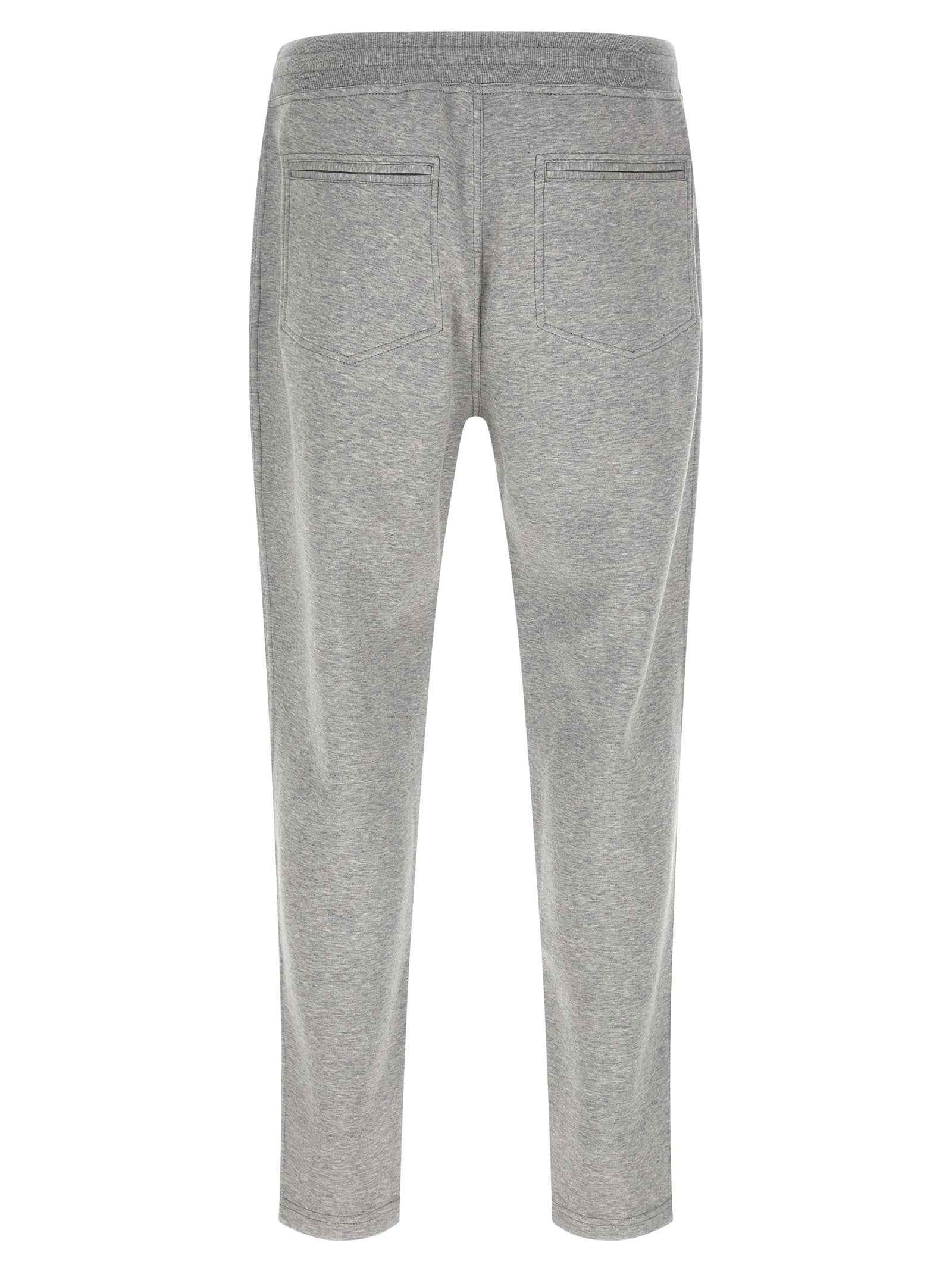 Brunello Cucinelli Gray Cotton Athletic Pants