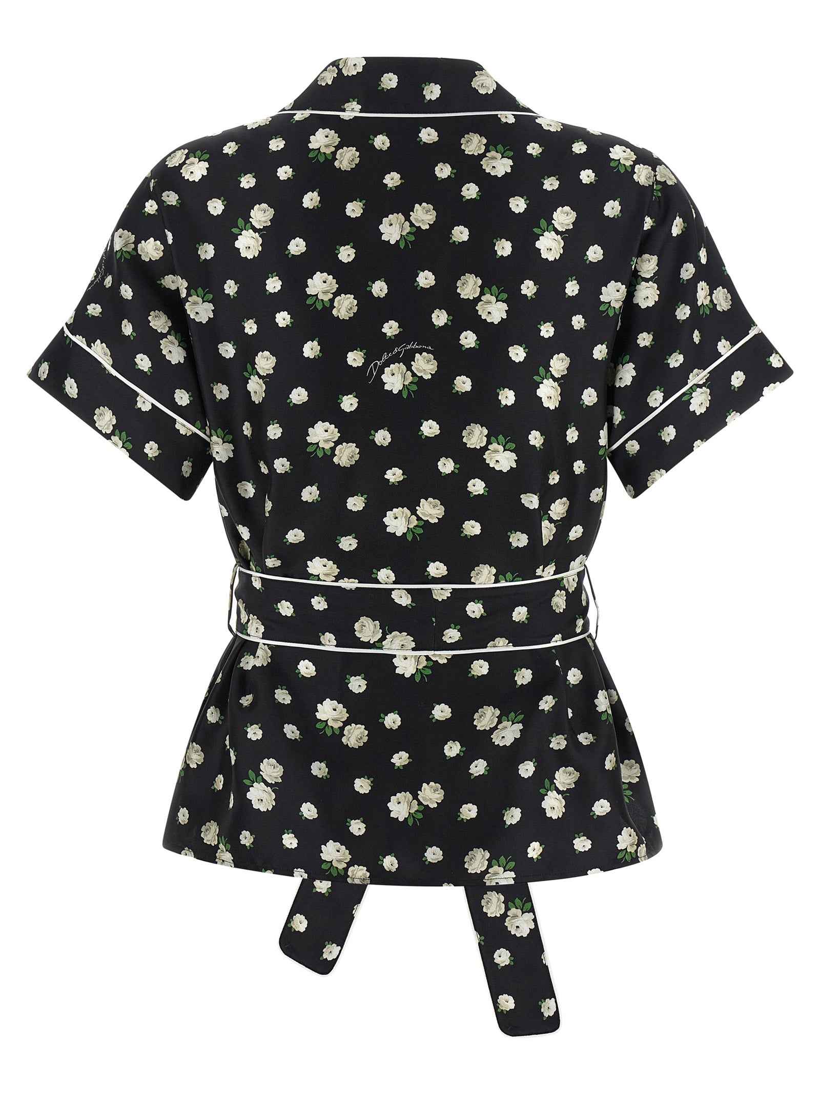 Dolce & Gabbana Black Silk Blouse