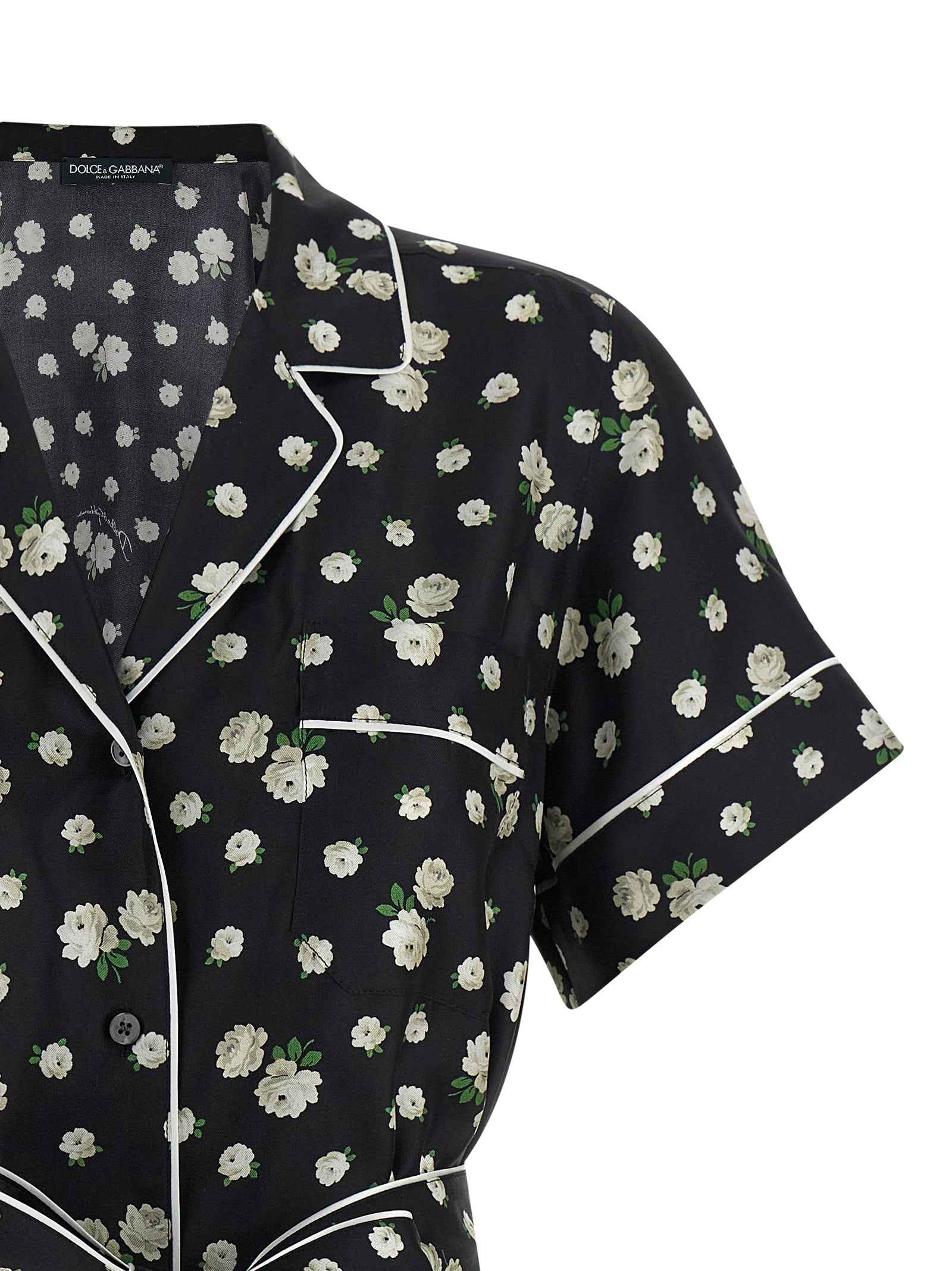 Dolce & Gabbana Black Silk Blouse