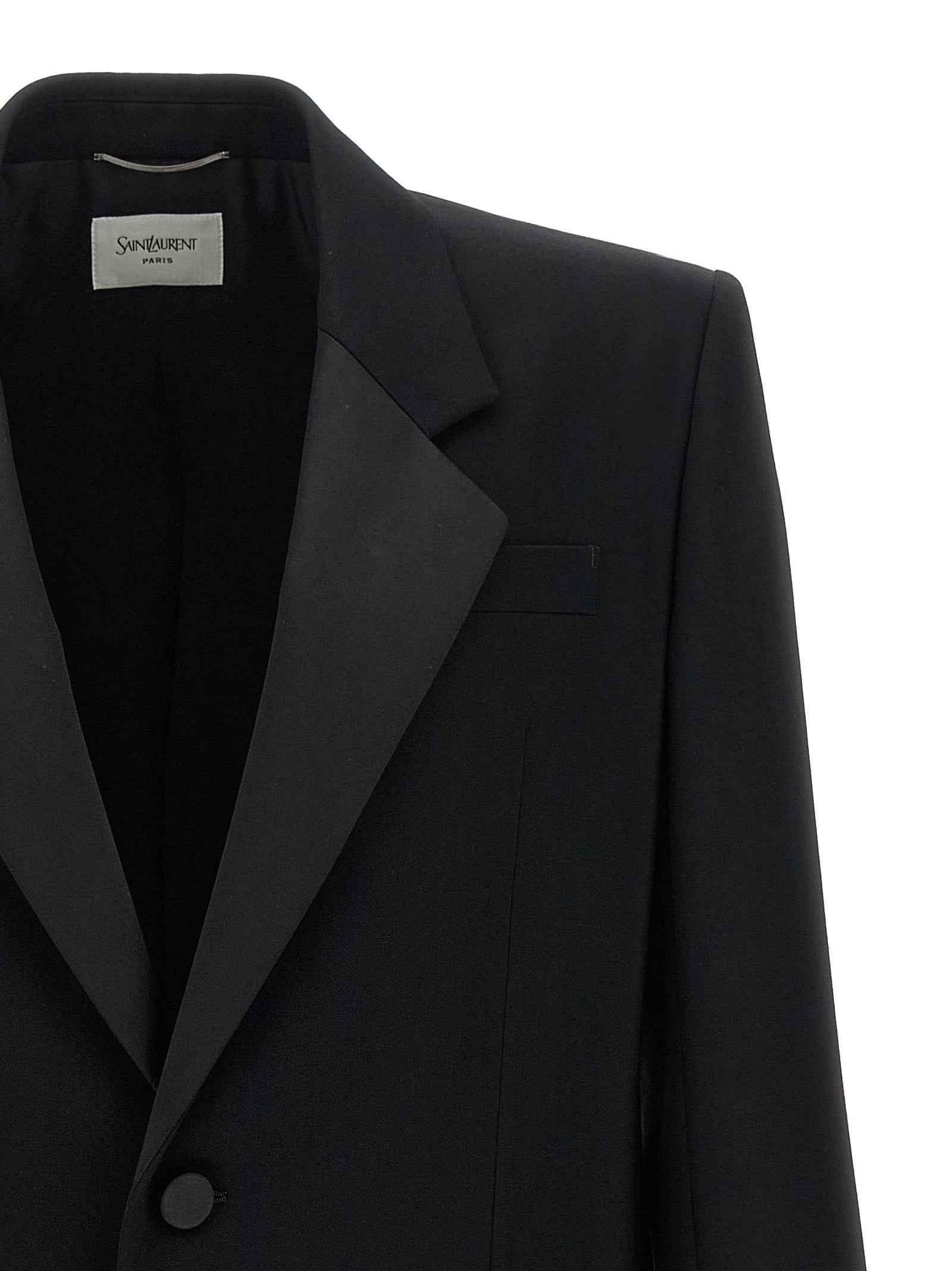 Saint Laurent Black Wool Blazer