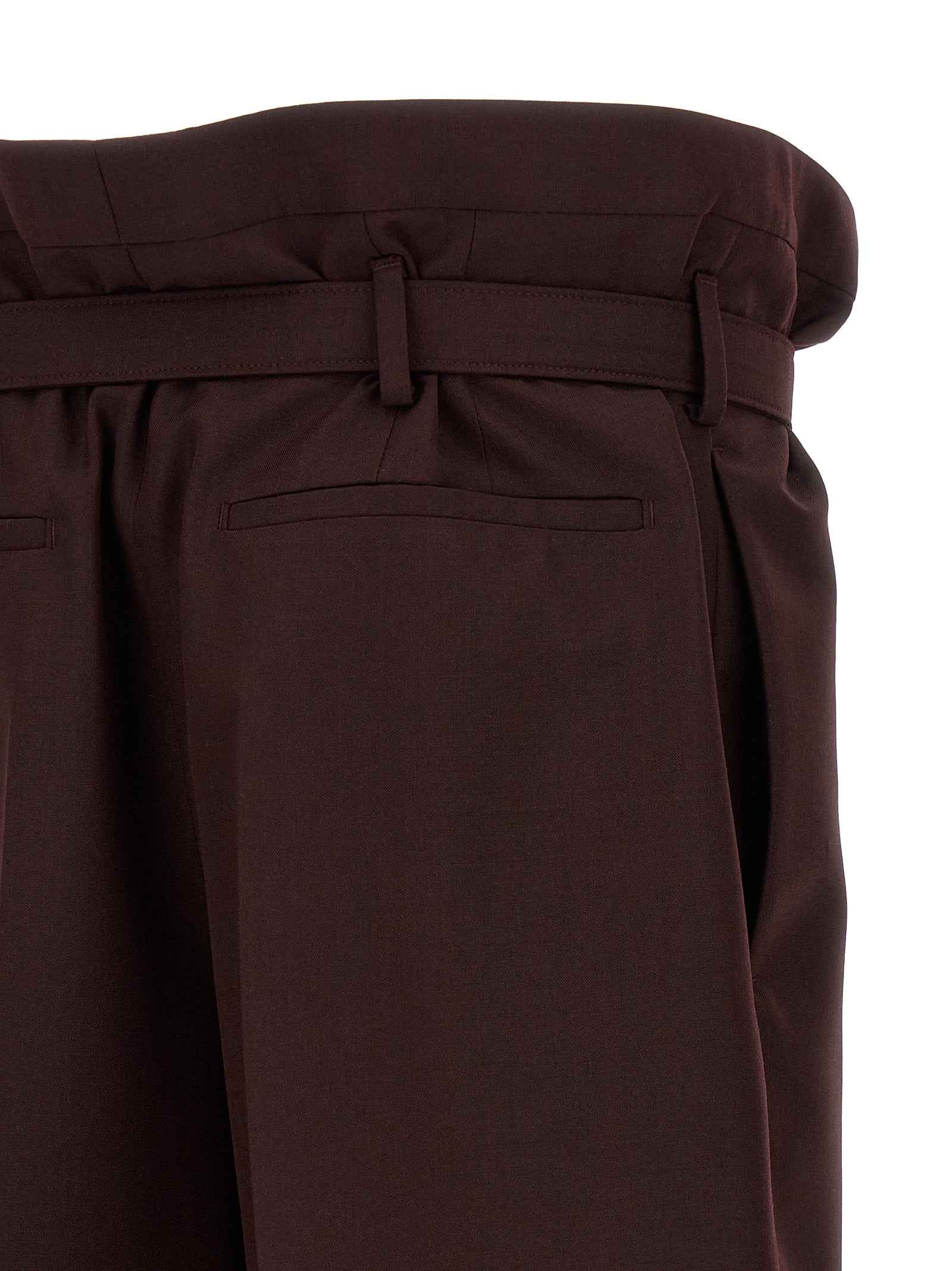 Saint Laurent Purple Wool Casual Pants