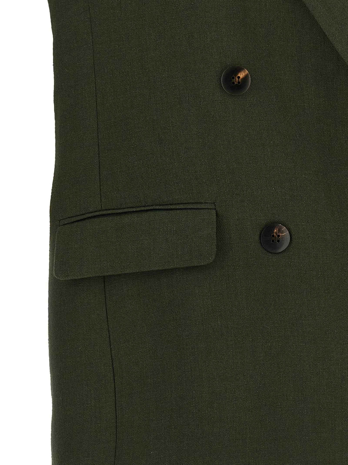 Max Mara Bicolor Linen Sleeveless Jacket